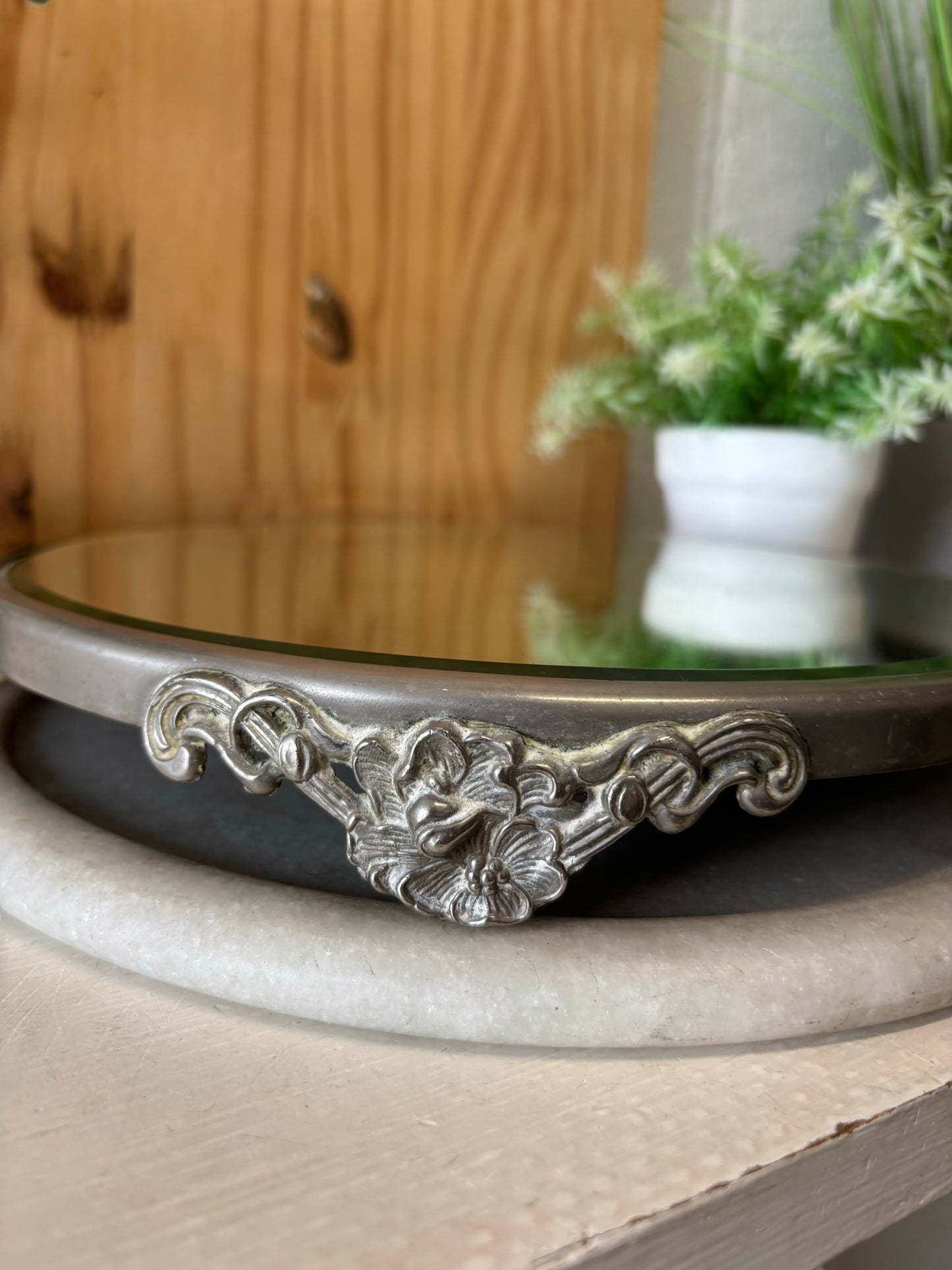Vtg Mirrored Plateau (Local Pickup Only)