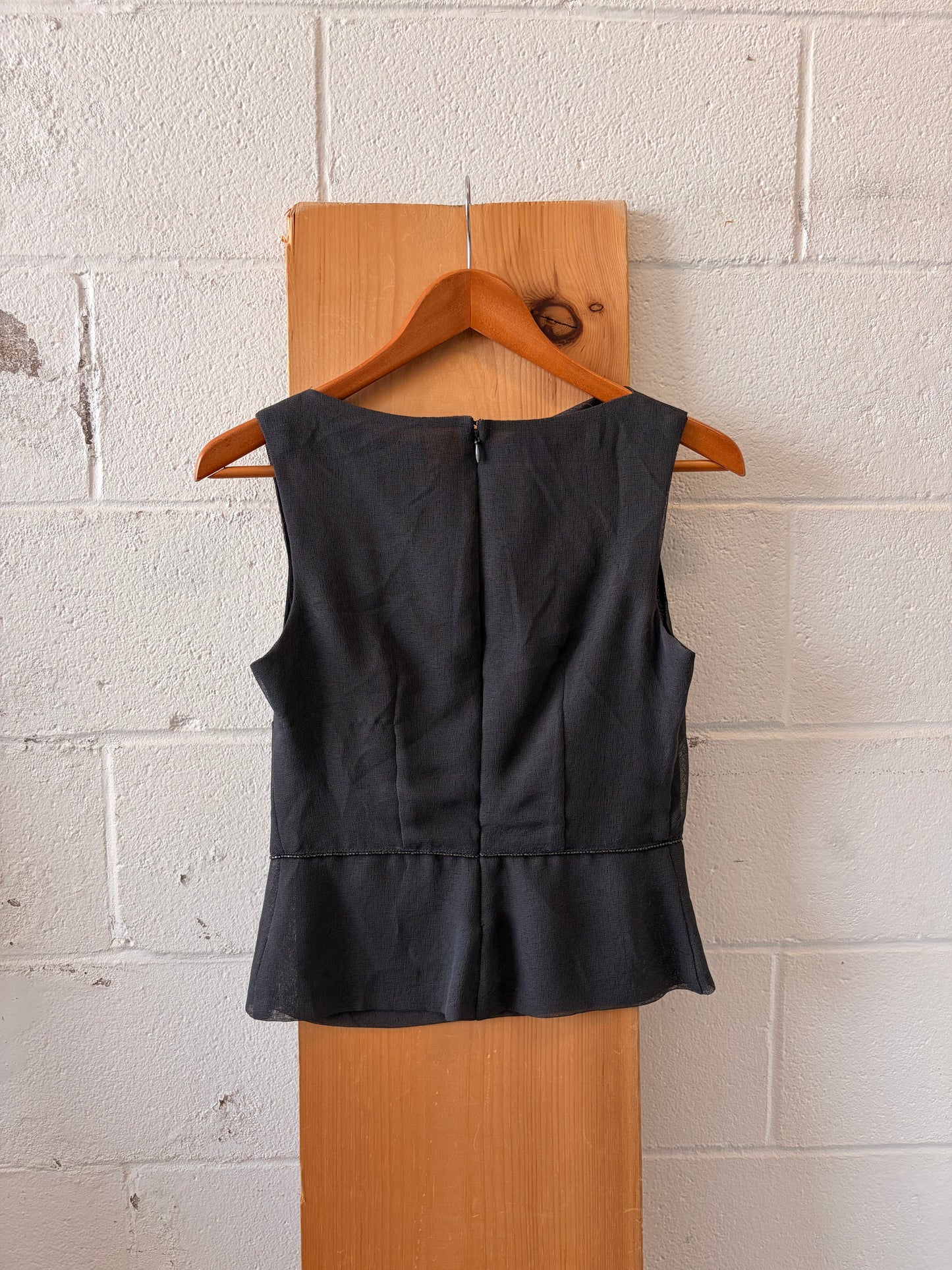 Dainty Beaded Cowl Neck Tank : 4
