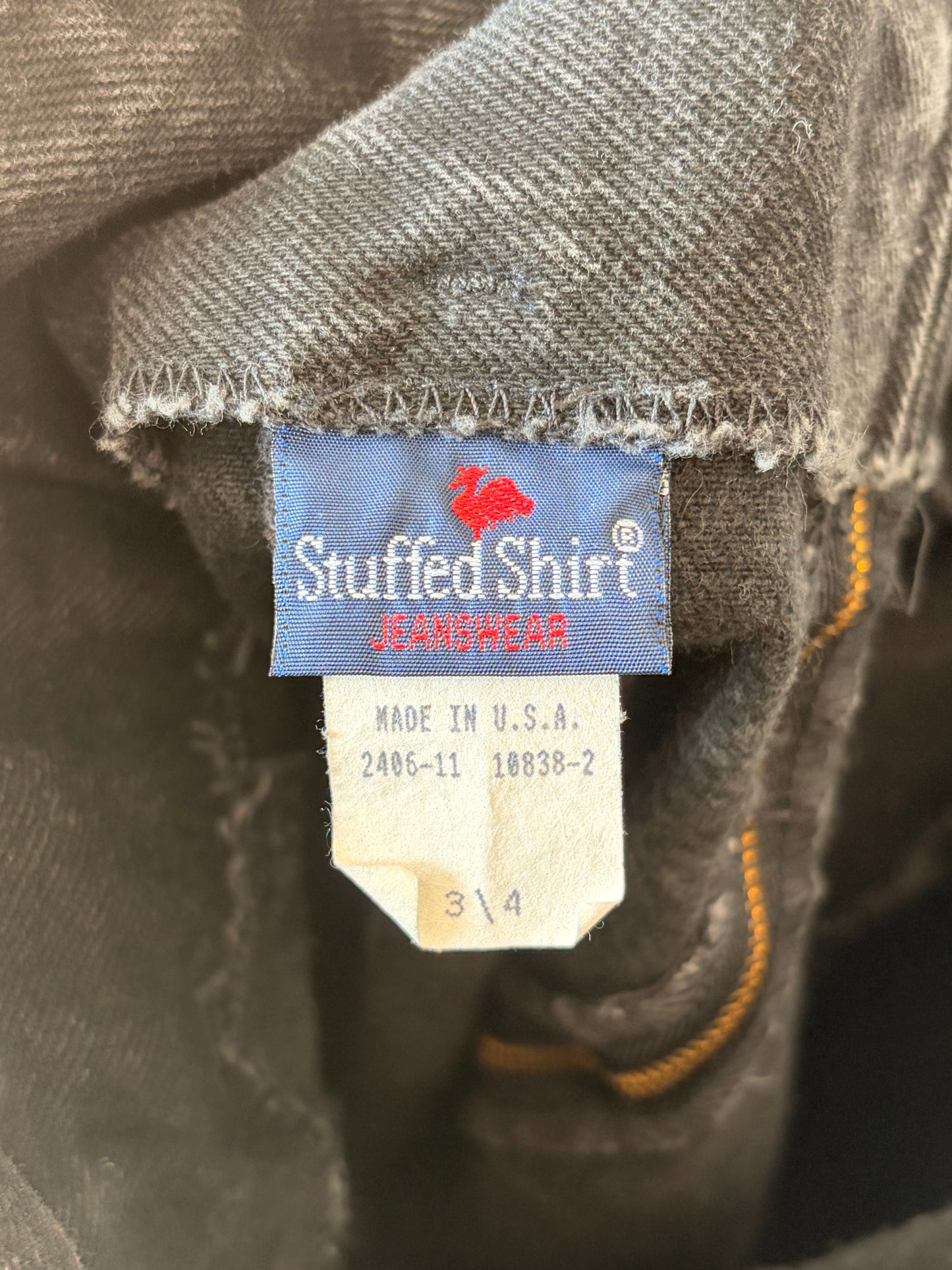 Vtg Black Denim Skirt : 3/4
