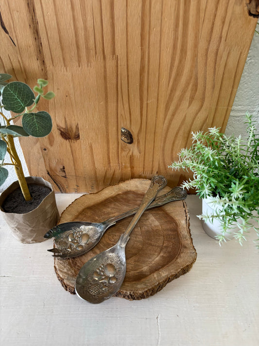 Vtg Italian Silver Serving Set