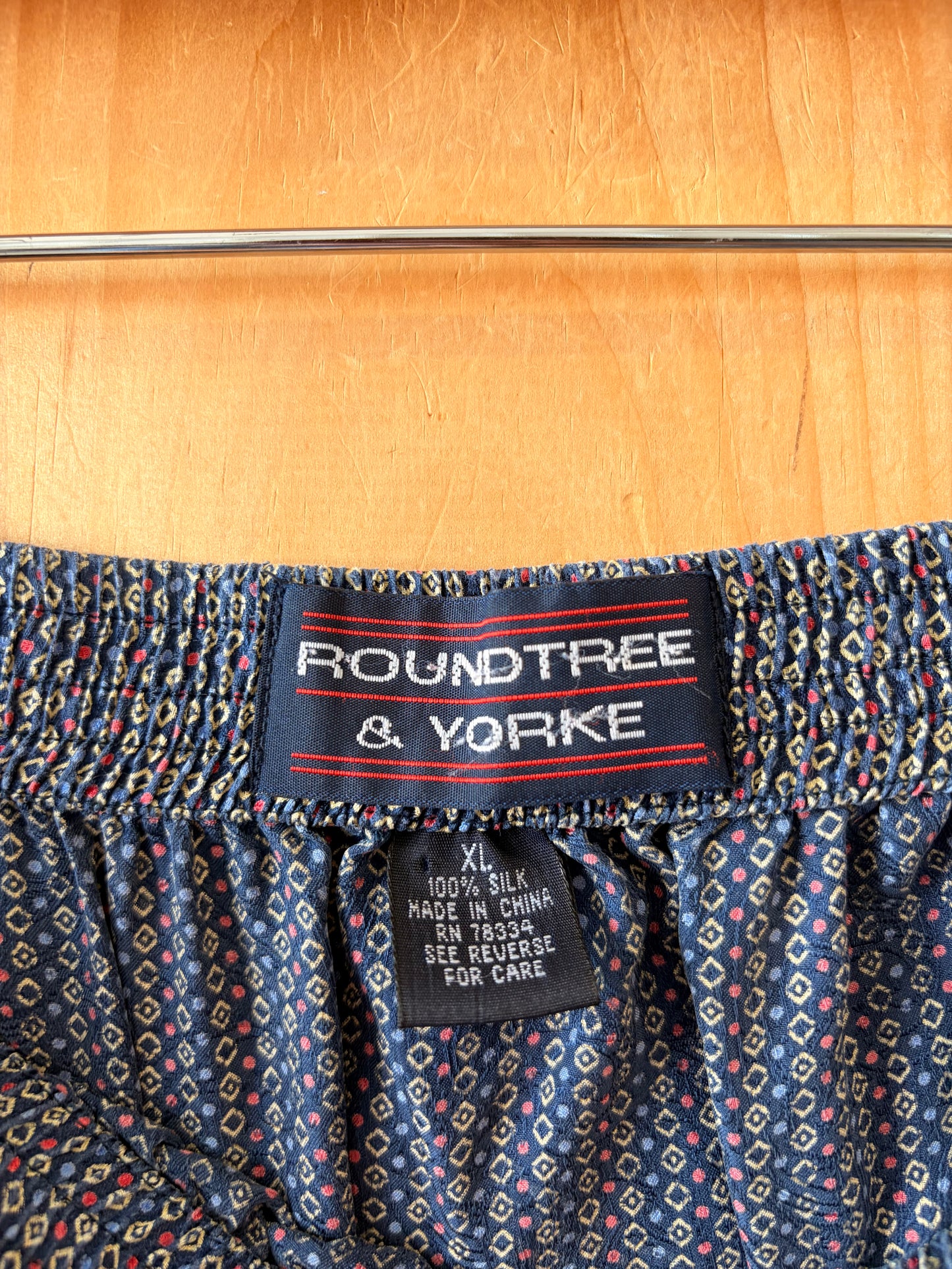 Vtg Silk Boxer Shorts : XL