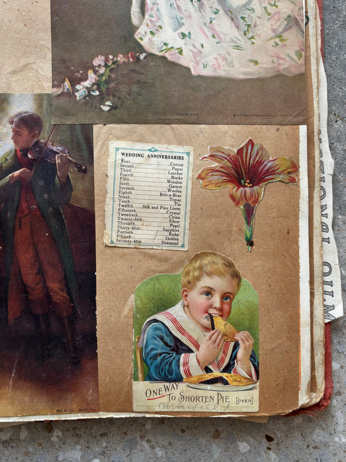 Vtg Early 1900’s Scrap Book (Local Pickup Only)