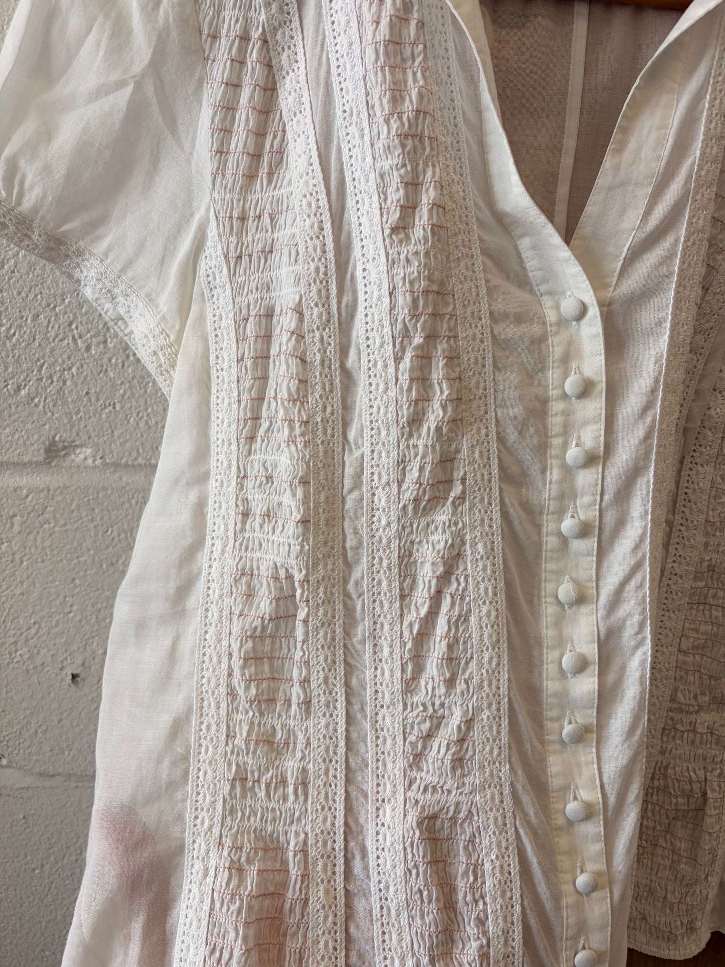 Dainty Pink & White Blouse : 8