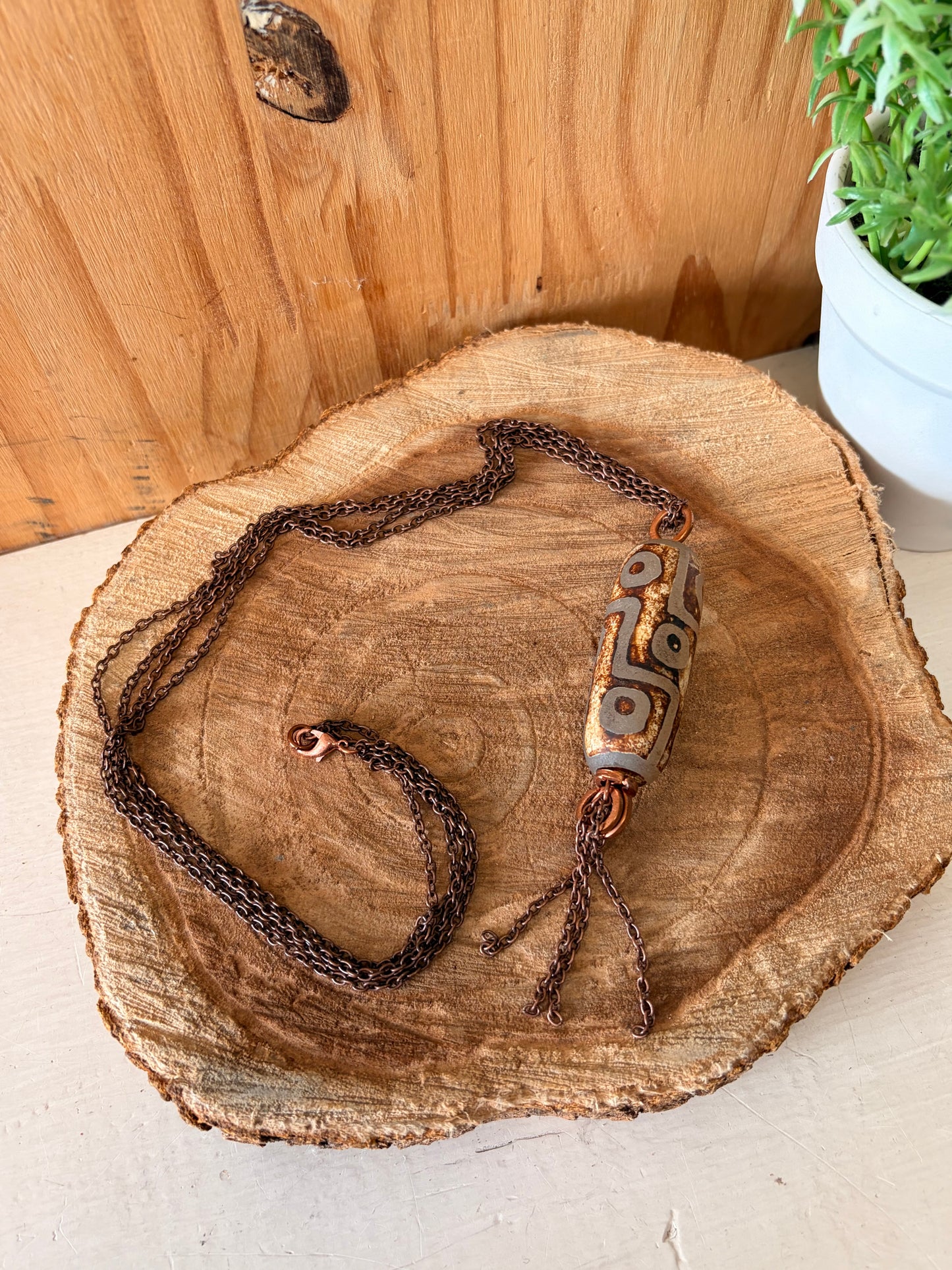 Bronze Tone Boho Necklace