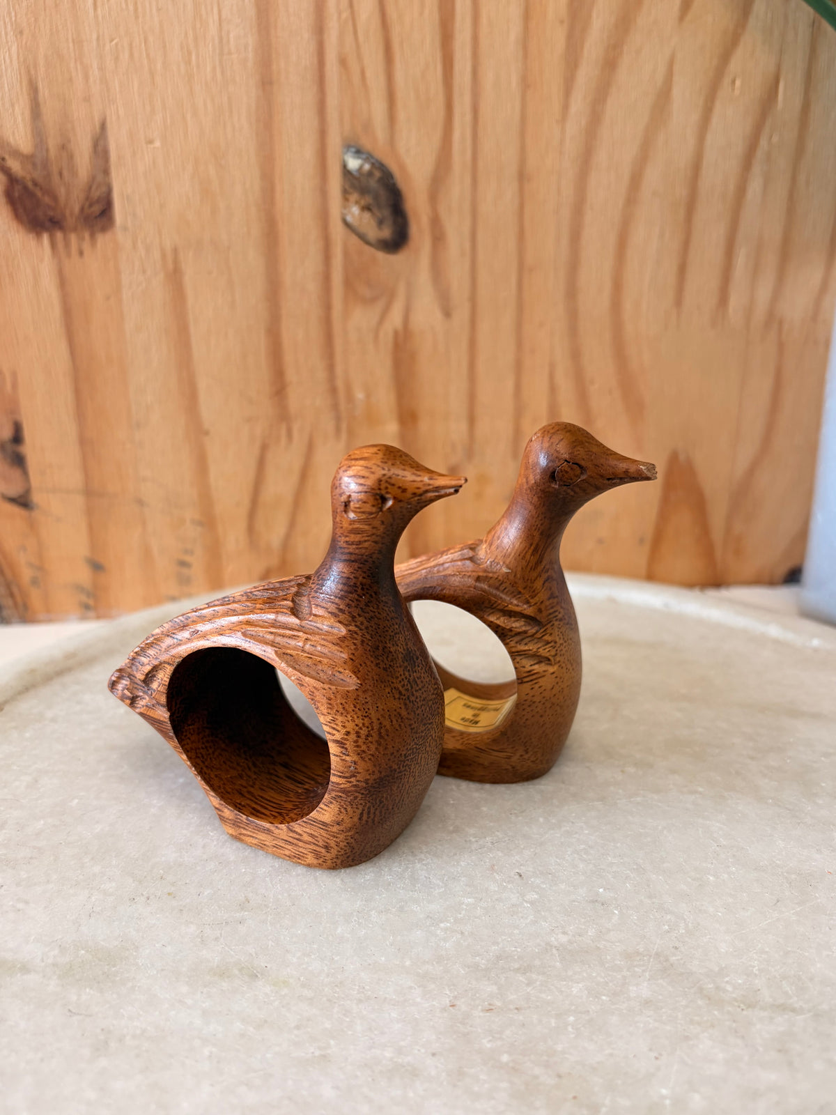 Wooden Turkey Napkin Rings