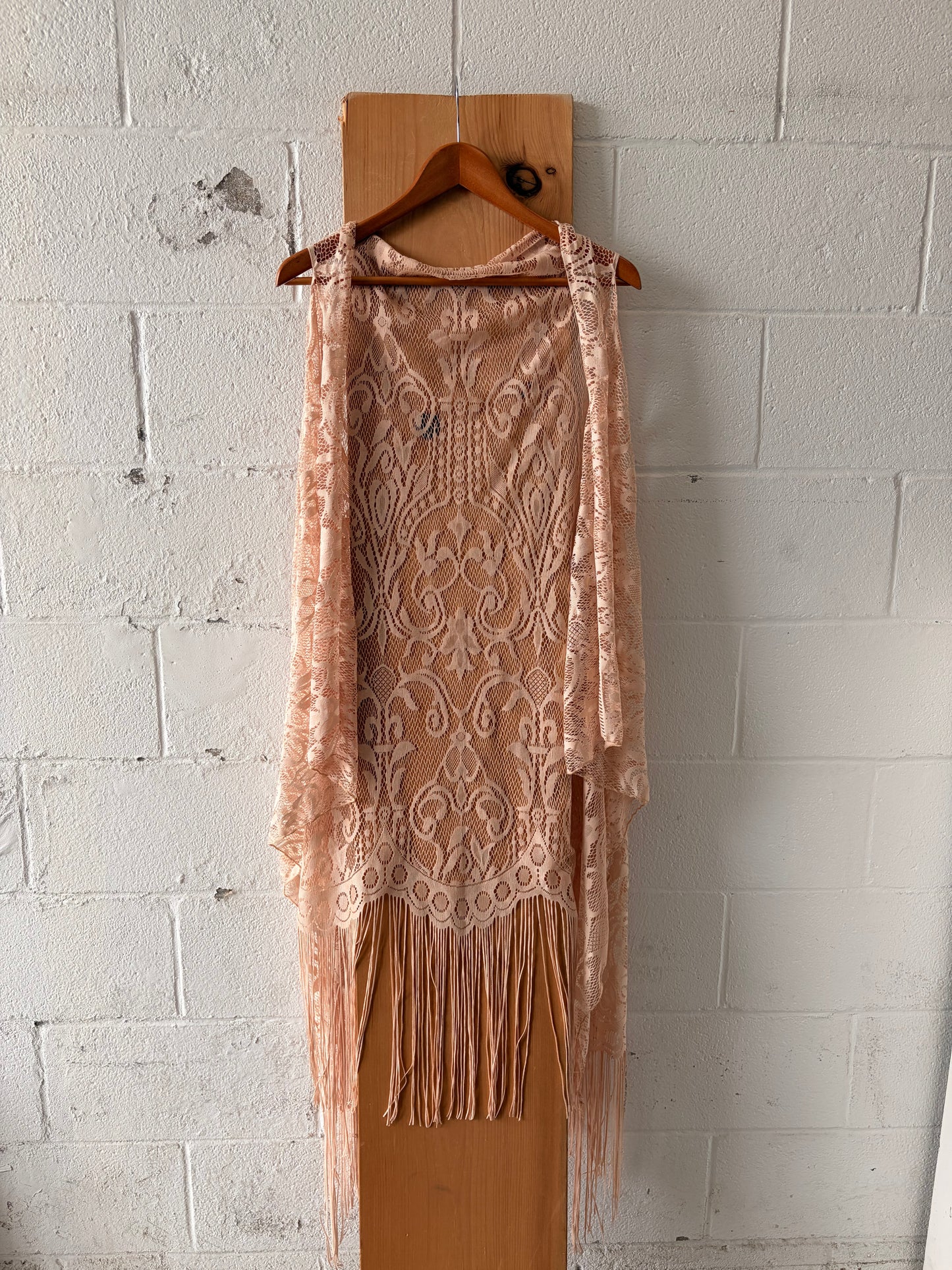 Lace Fringe Cardigan : OS