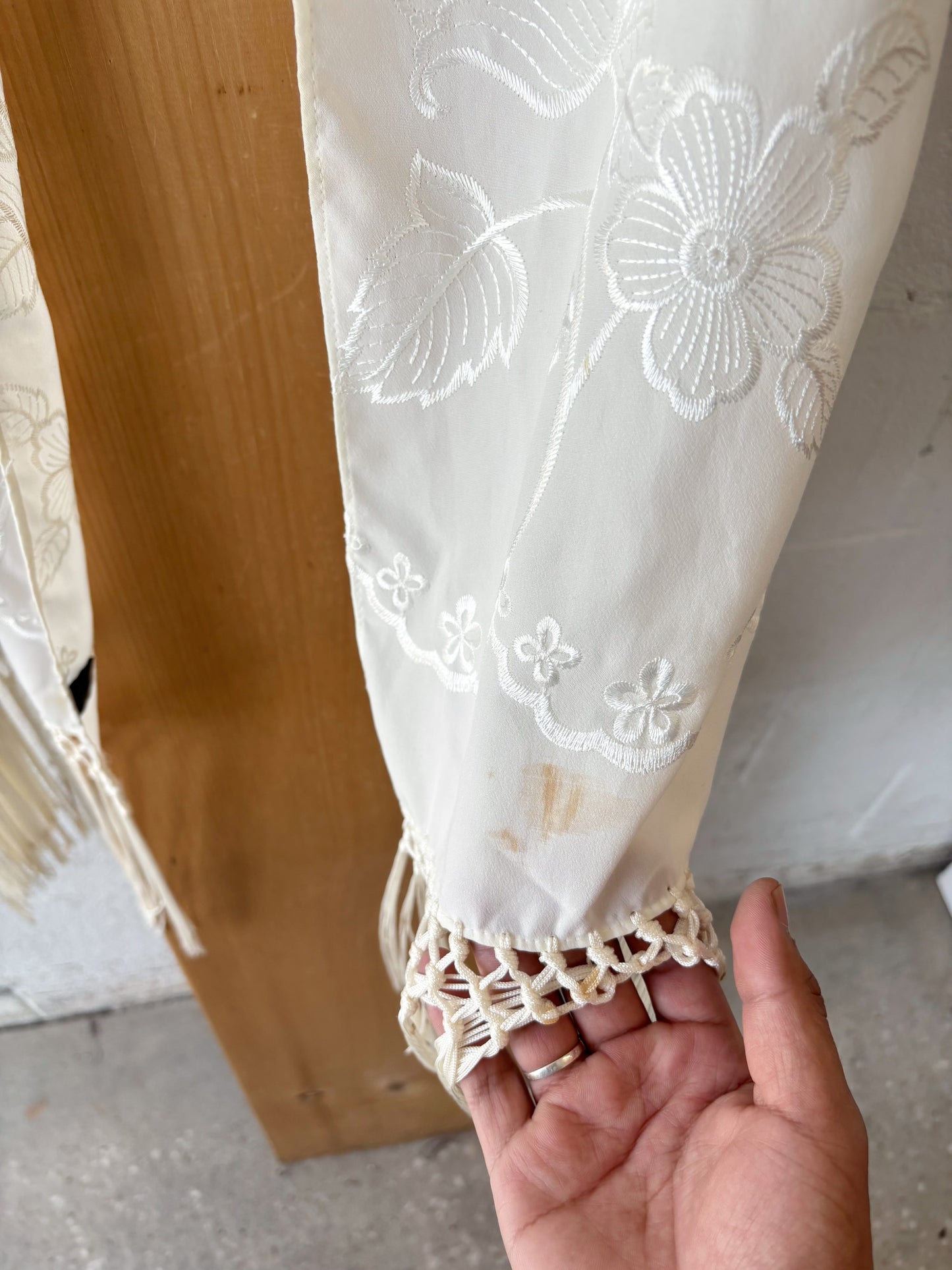 White Shawl : 84” Total L