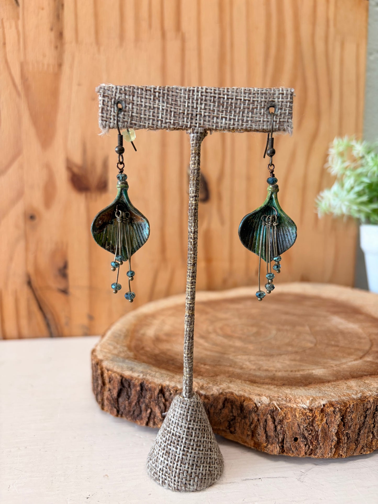 Peacock Dangle Earrings