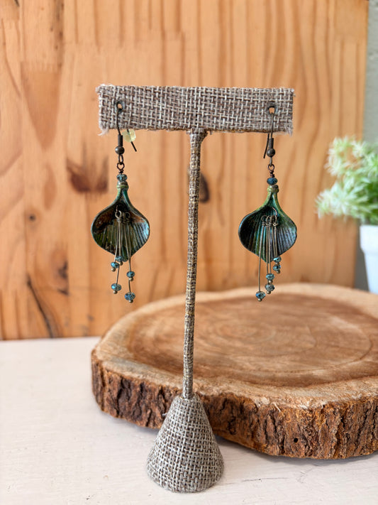 Peacock Dangle Earrings