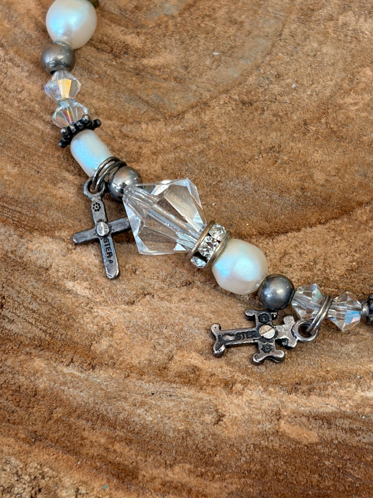 925 Sterling Cross Charm Necklace