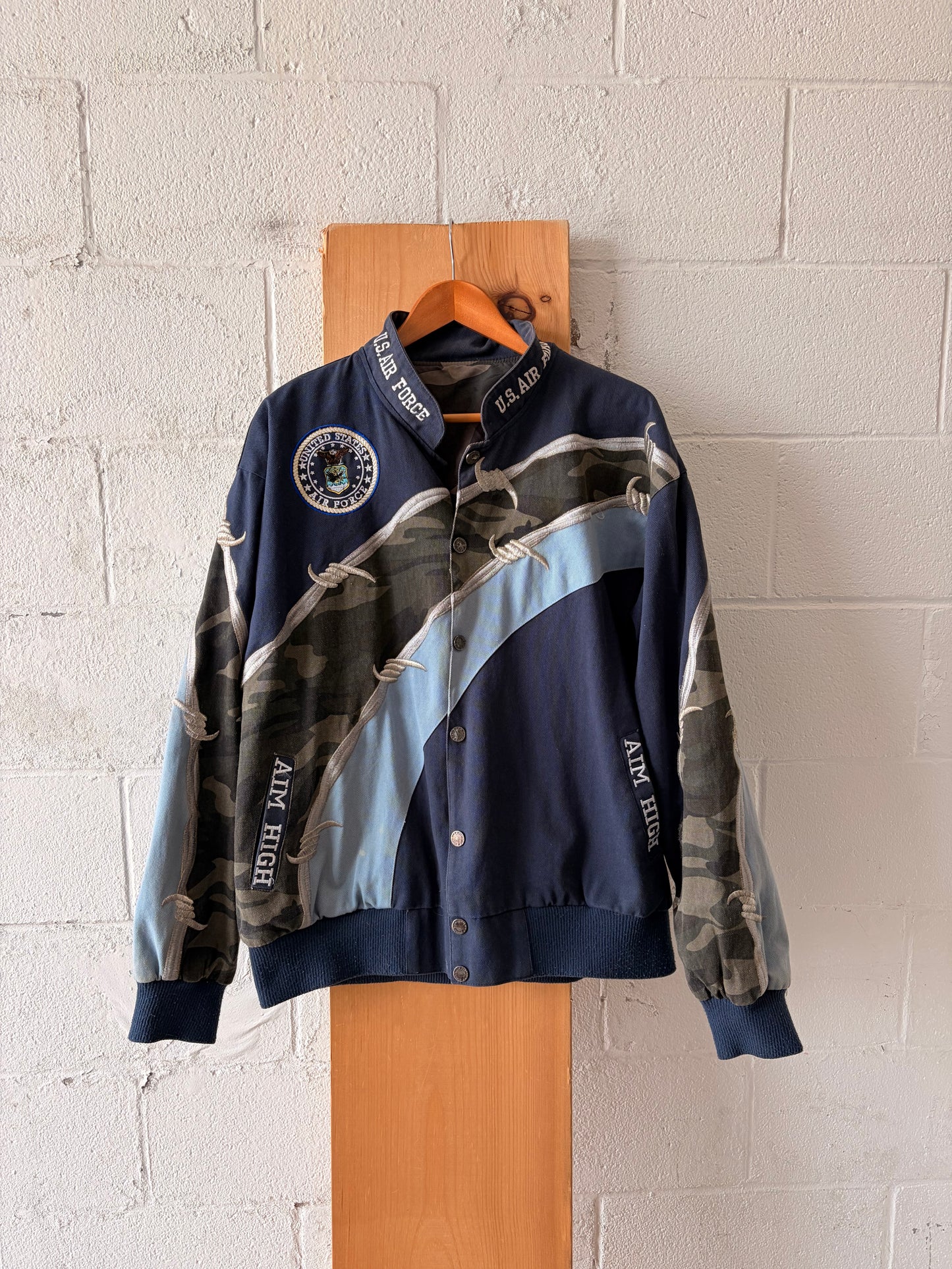 Vtg Reversible Air Force Flight Bomber Jacket : XL (As Is)