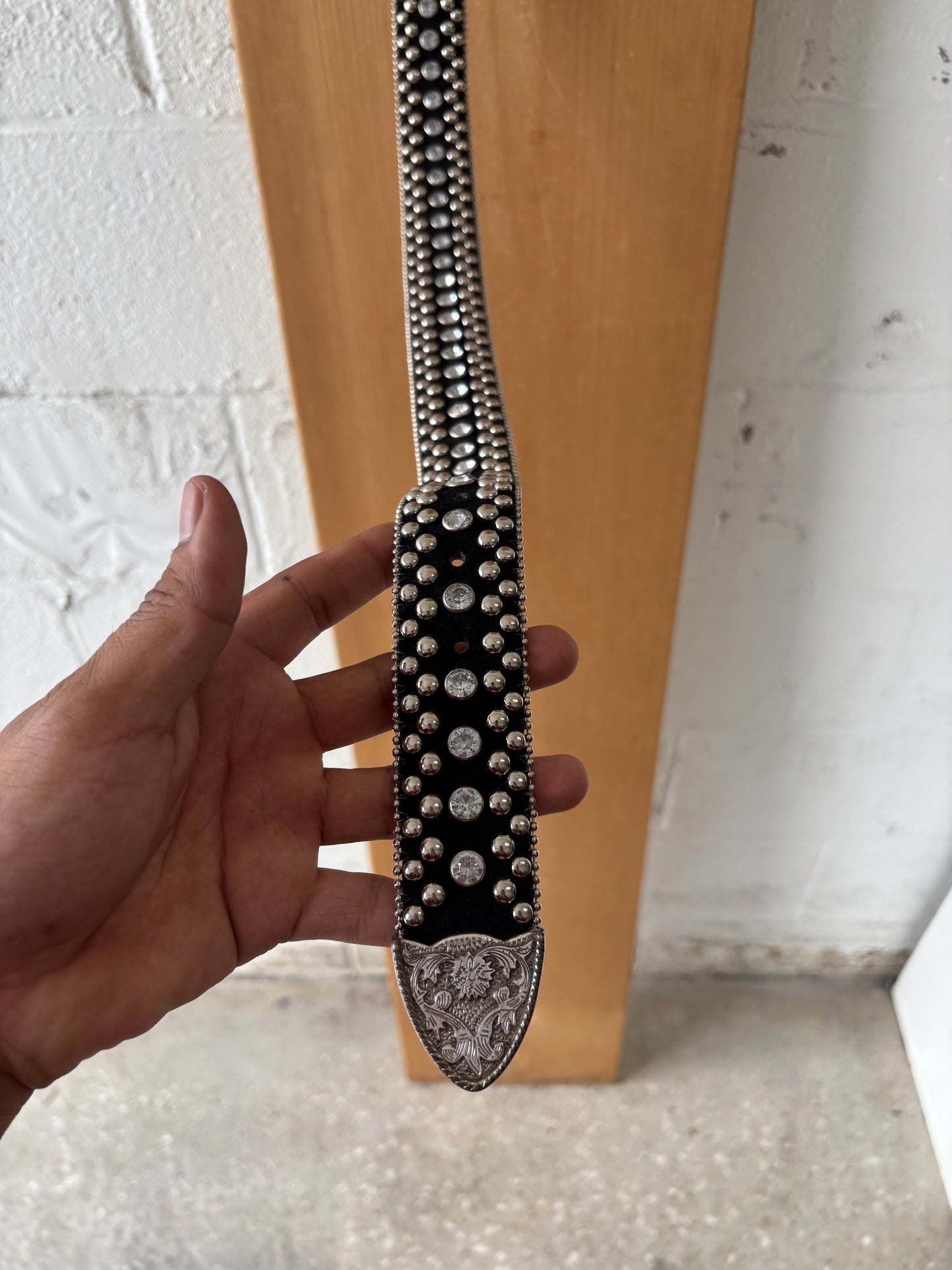 Black Studded Belt