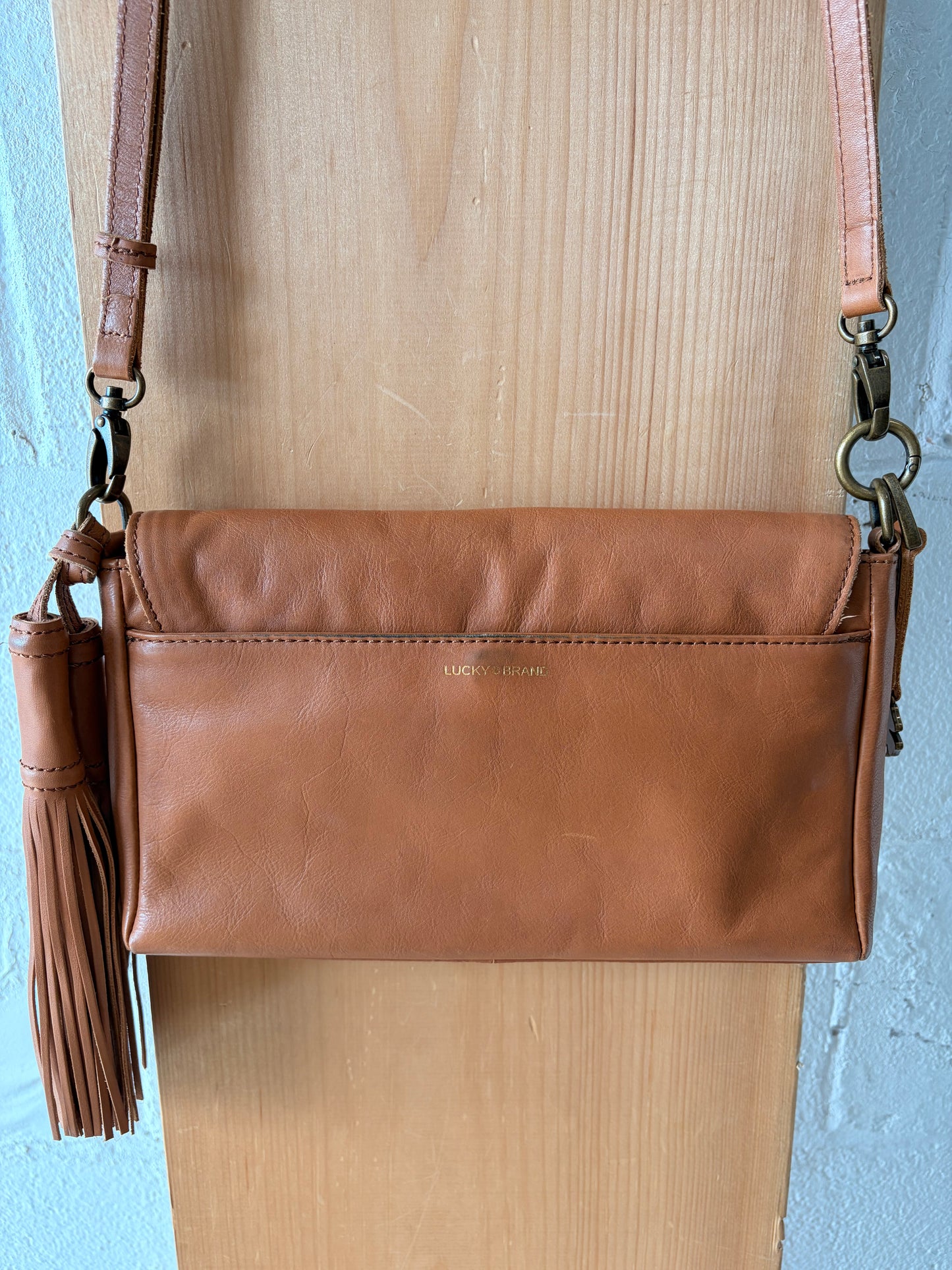 Brown Leather Lucky Purse