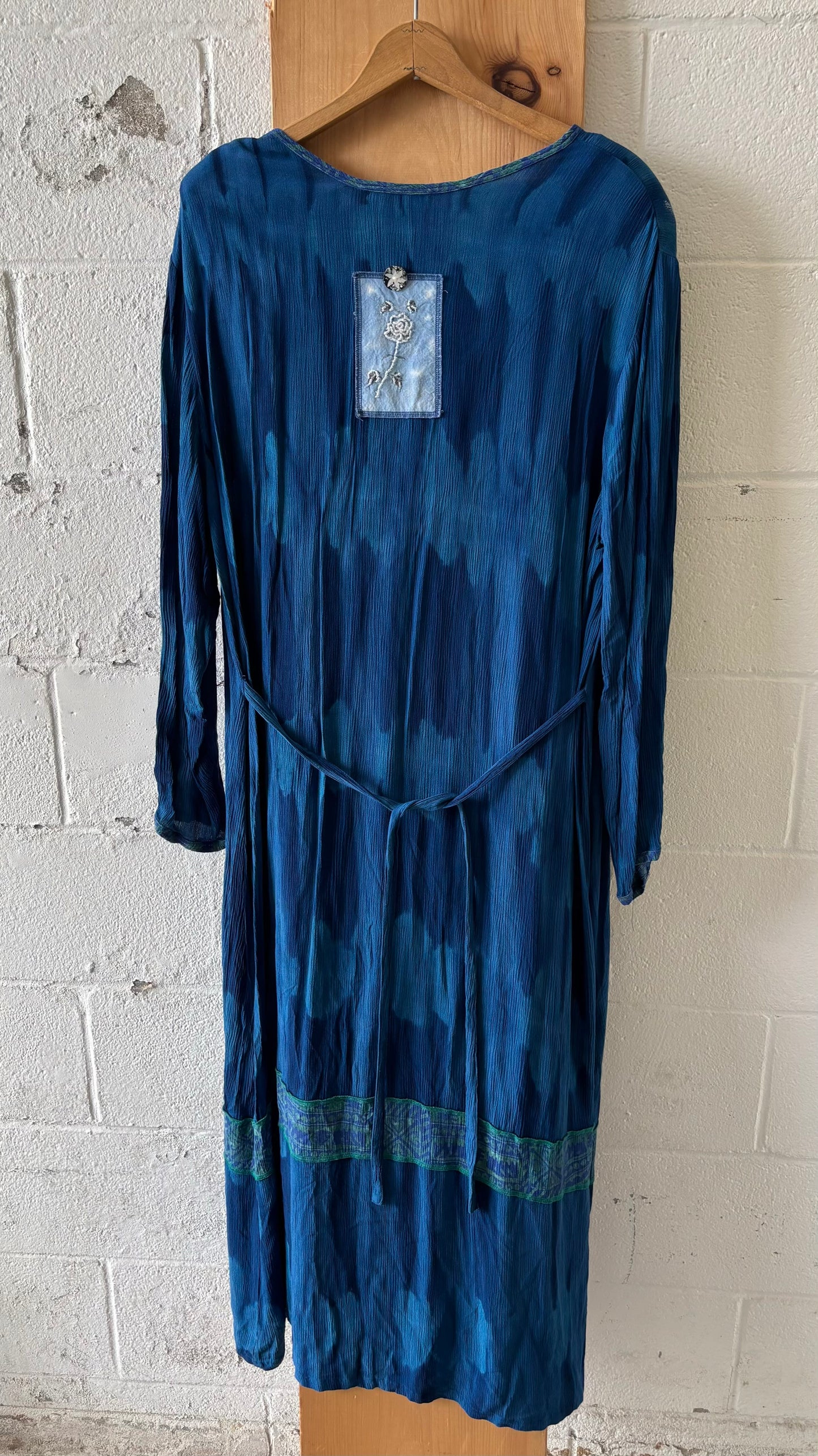 Boho Style Blue Dress : L