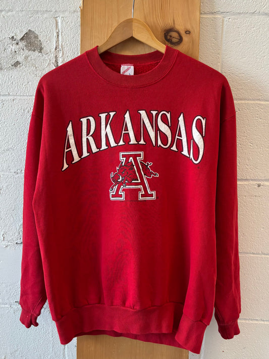 Vtg Arkansas Razorback Crew : L