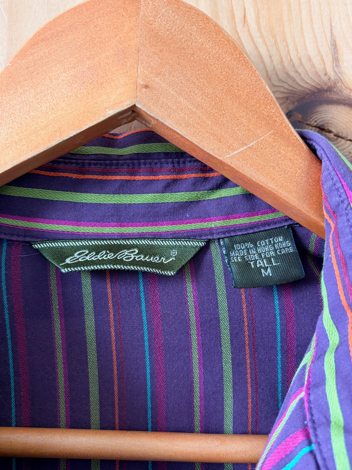 Purple Striped Shirt : Tall Medium