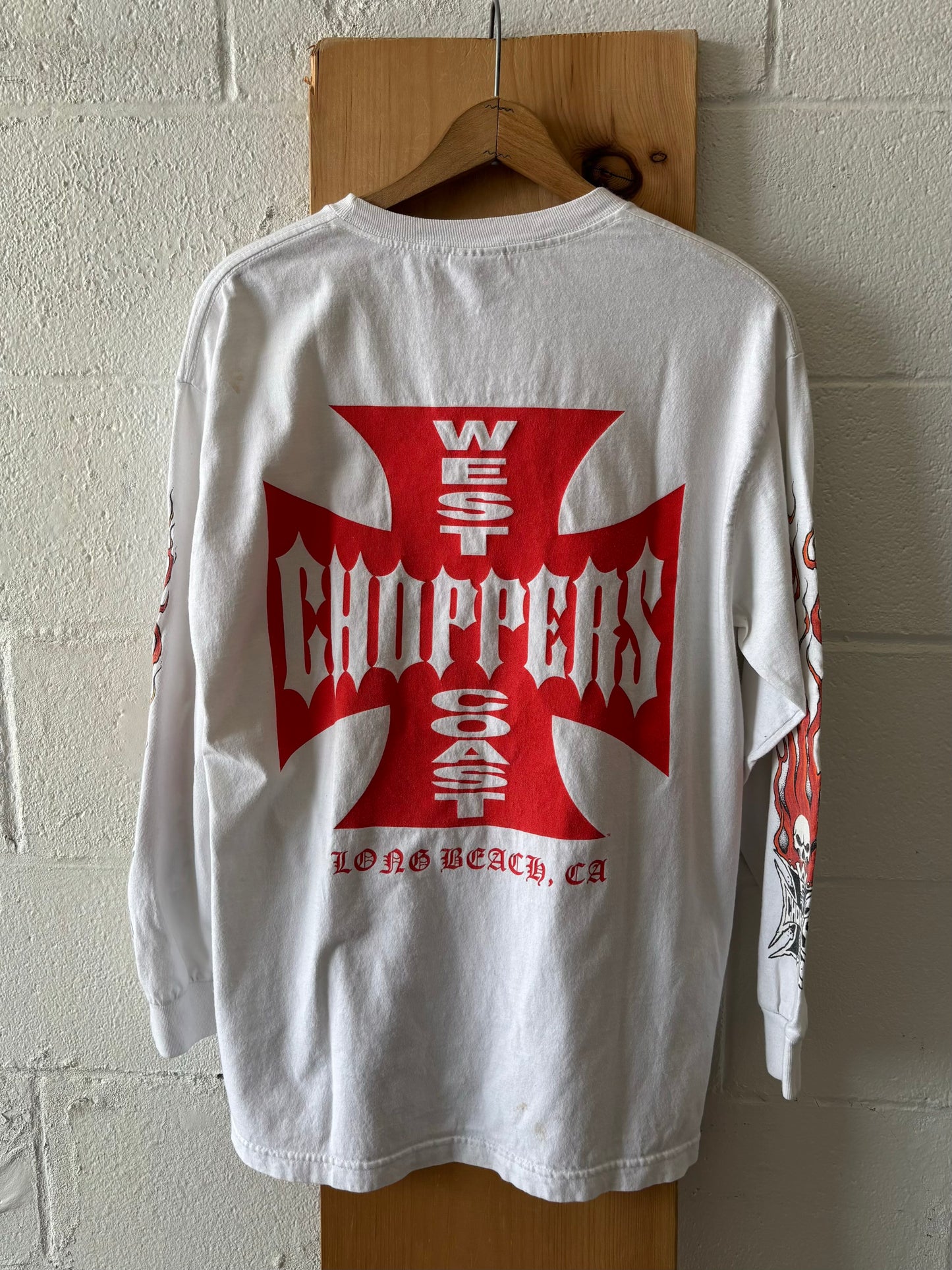 Vtg Y2K West Coast Choppers Long Sleeve Tee : L