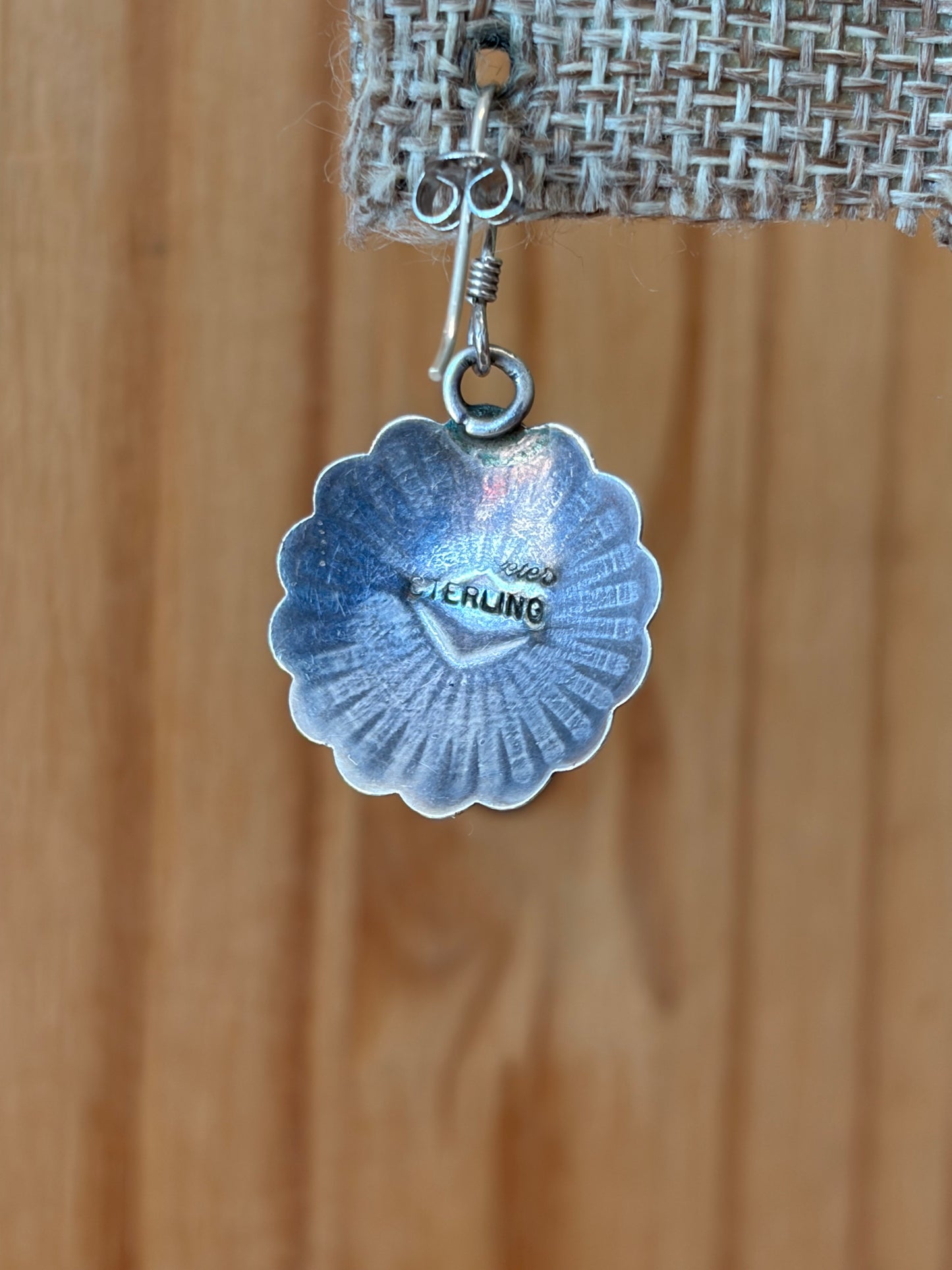 Sterling Sunburst Flower Earrings