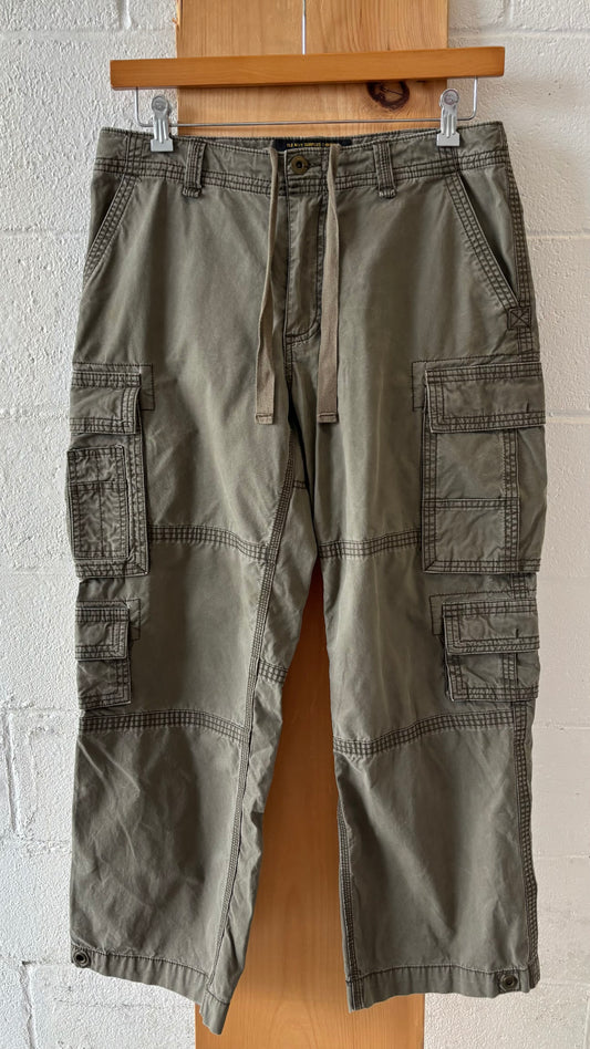 Green Old Navy Surplus Cargos : 32 x 30
