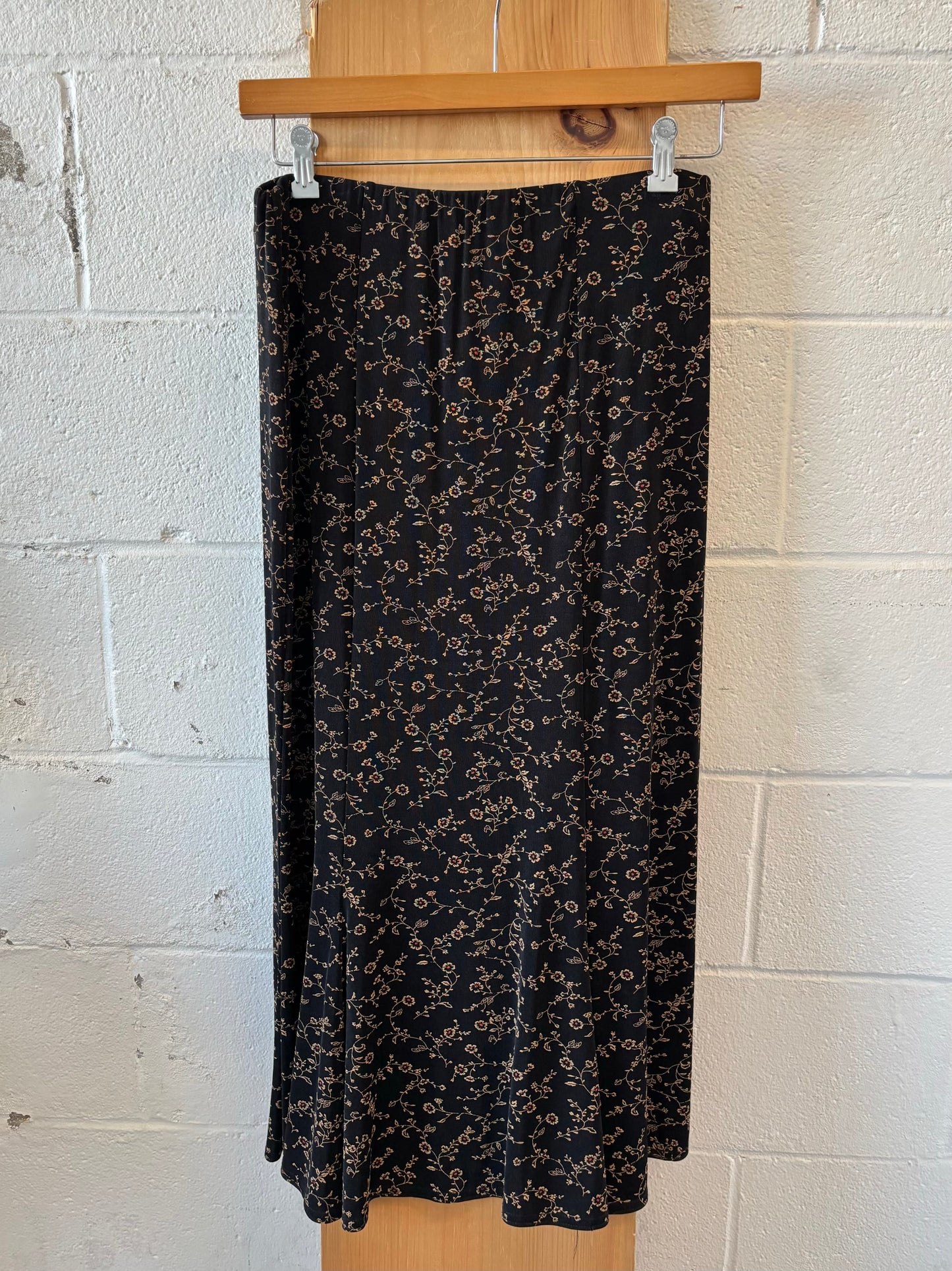 Vtg Patterned Skirt : L