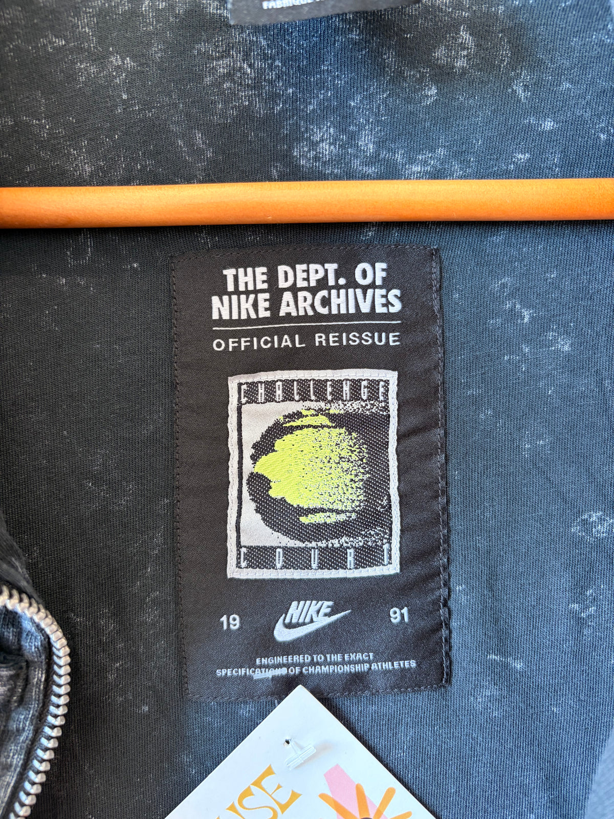 The Dept. Of Nike Archives Acid Wash Zip Up Jacket : M