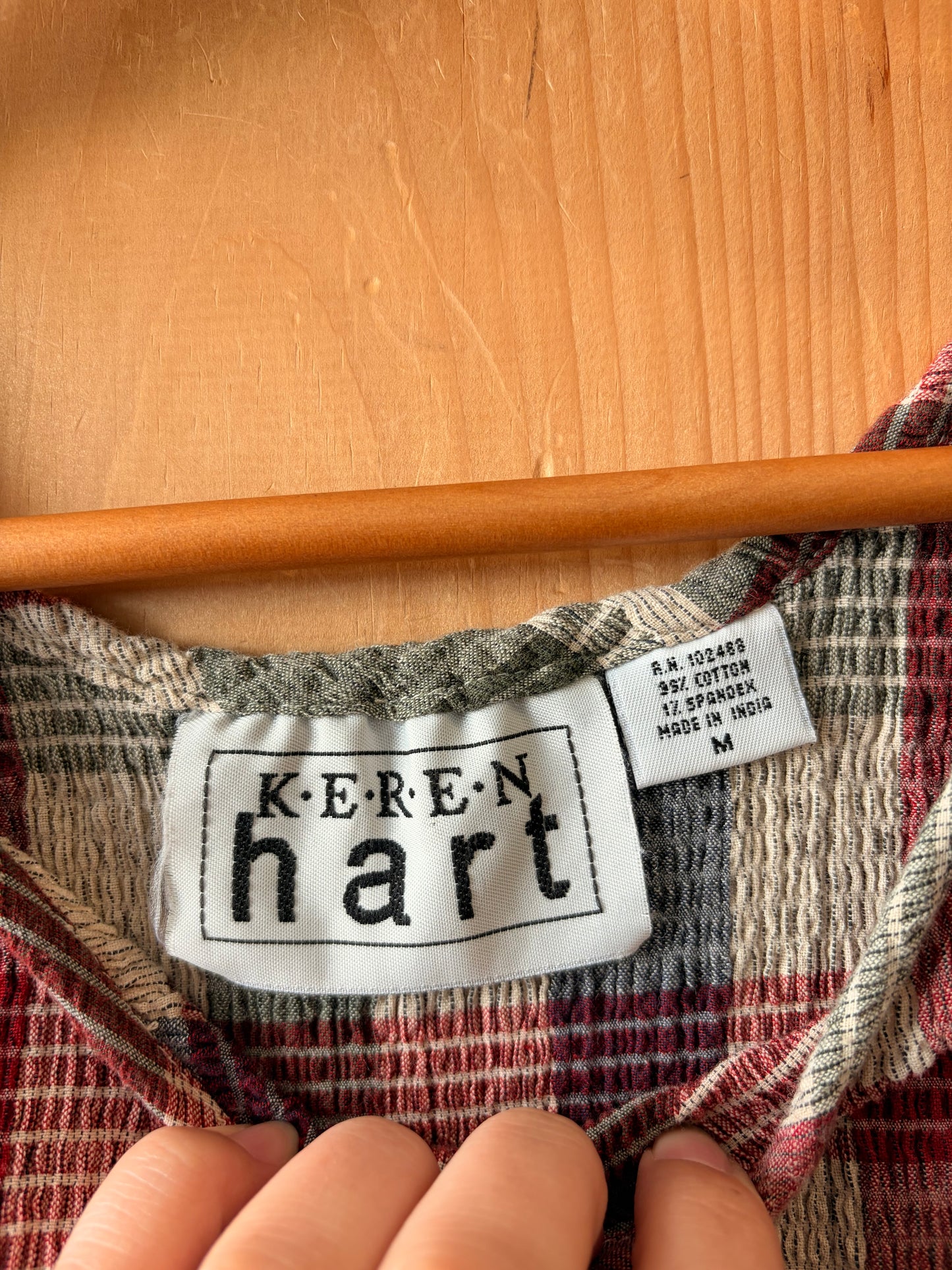 Smocked Plaid Tank : M