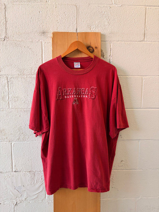 Vtg Embroidered Arkansas Tee : 3X