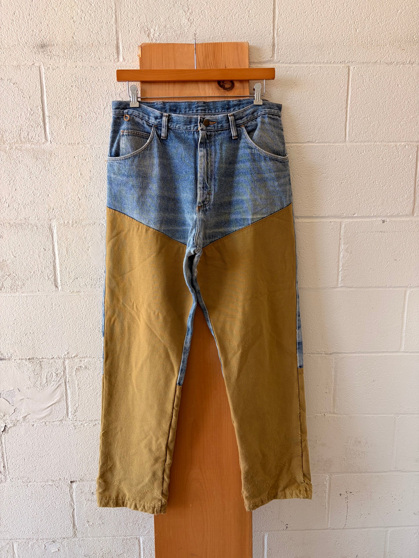 Wrangler Double Knee Canvas Jeans : 38x32