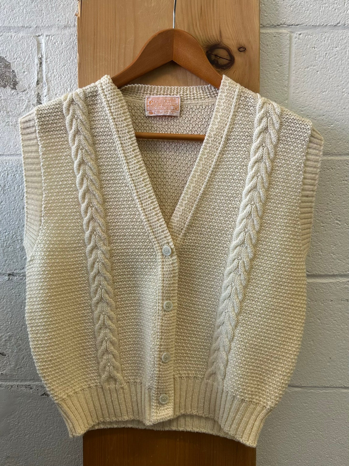 Vtg Pendleton Sweater Vest : M