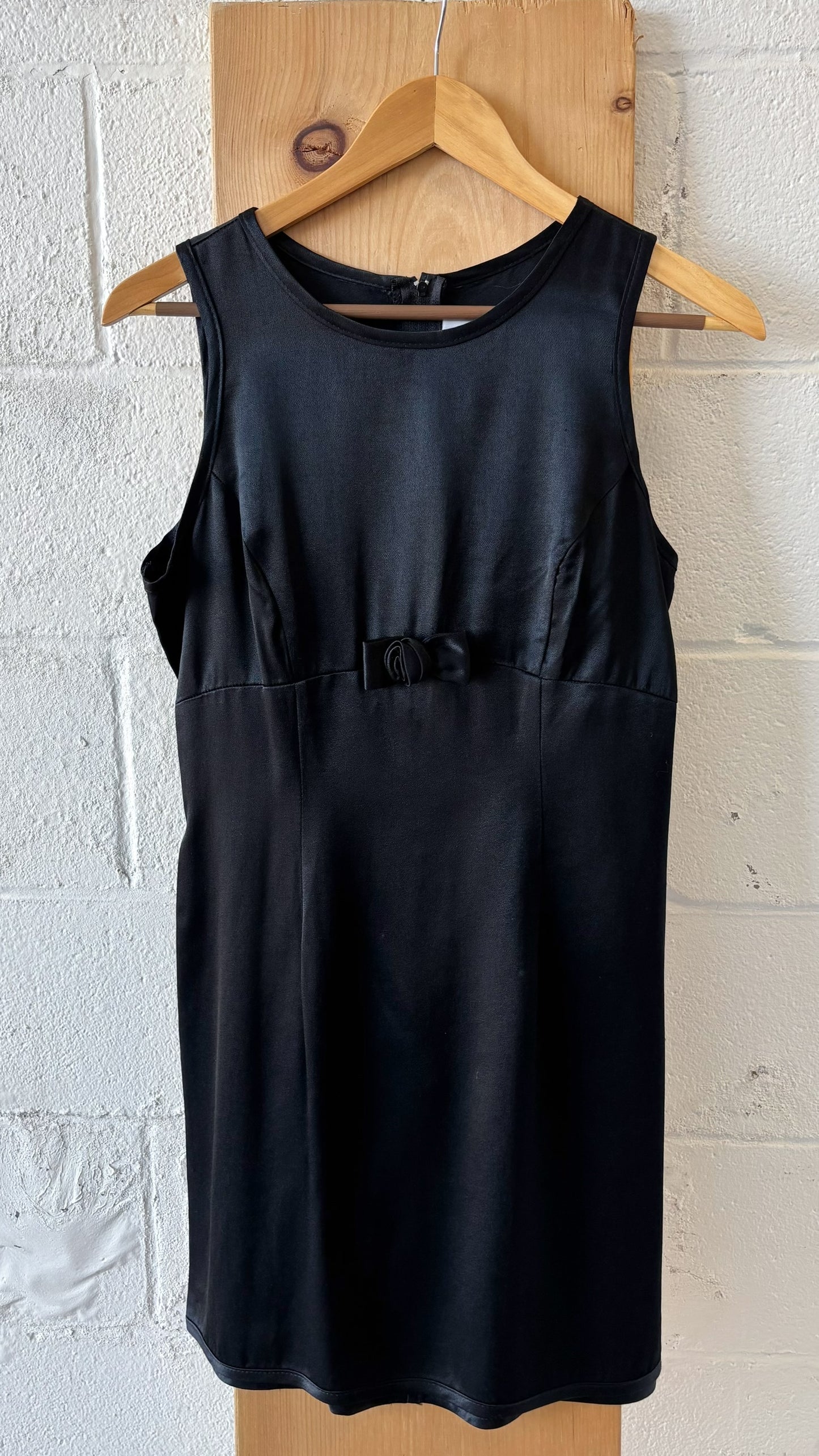 Vtg Black Bow Dress : 7/8