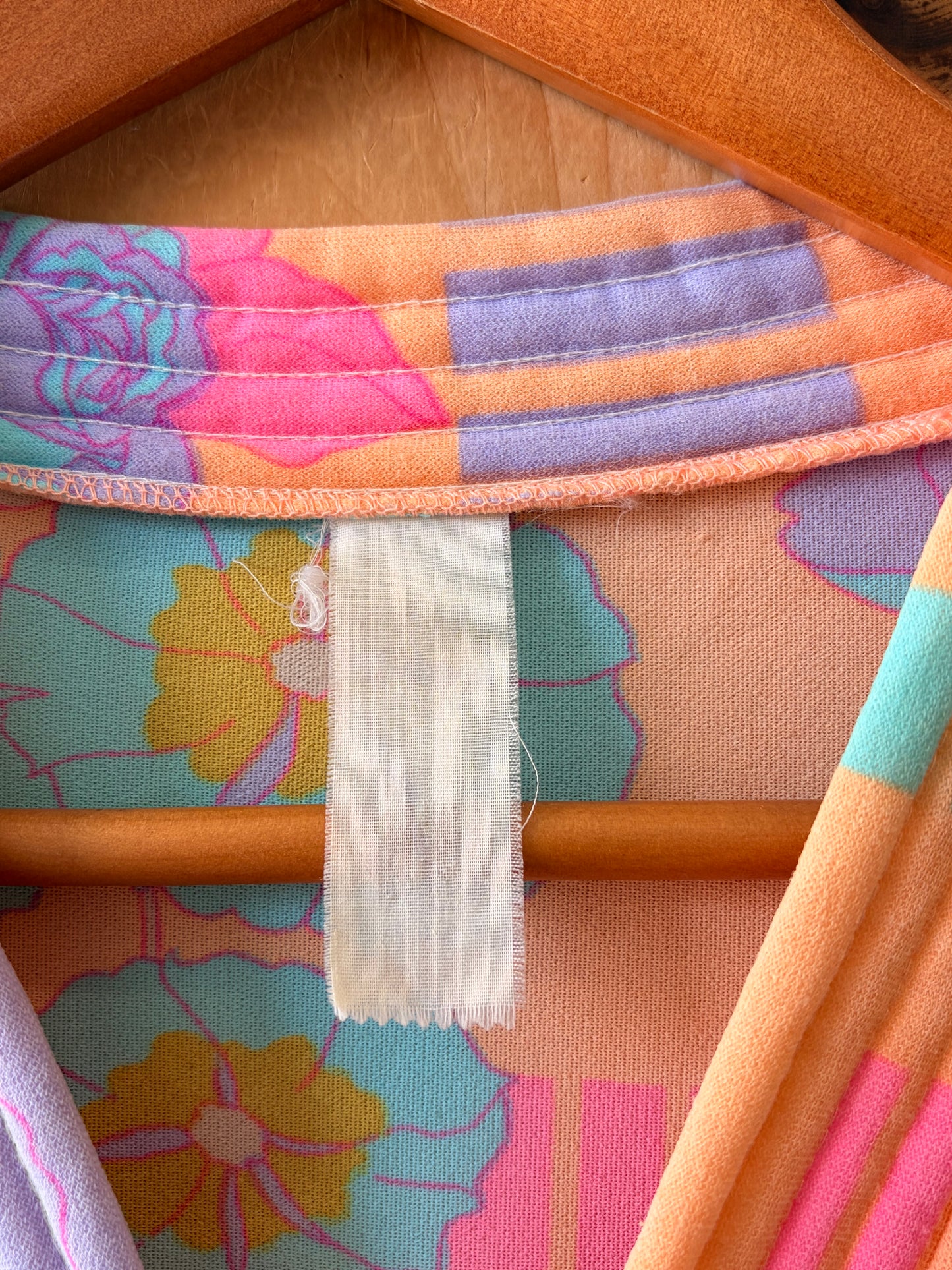Vtg Colorful House Dress : M/L