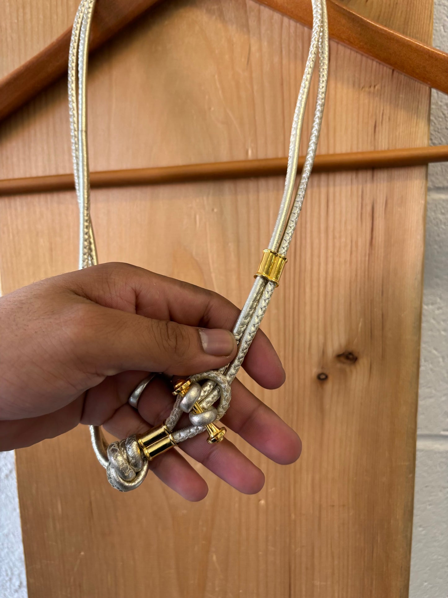 Silver & Gold Lanyard Belt : S