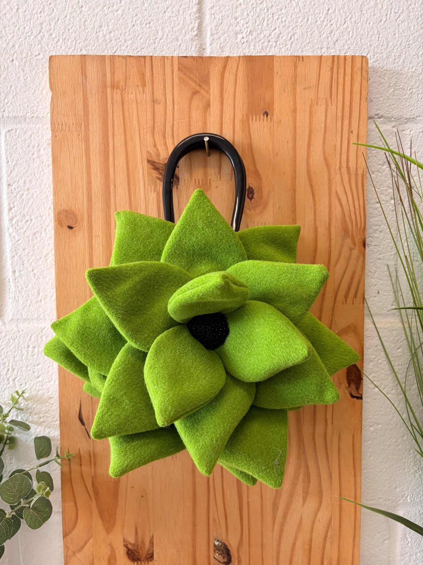 Little Green Succulent Flower Handbag