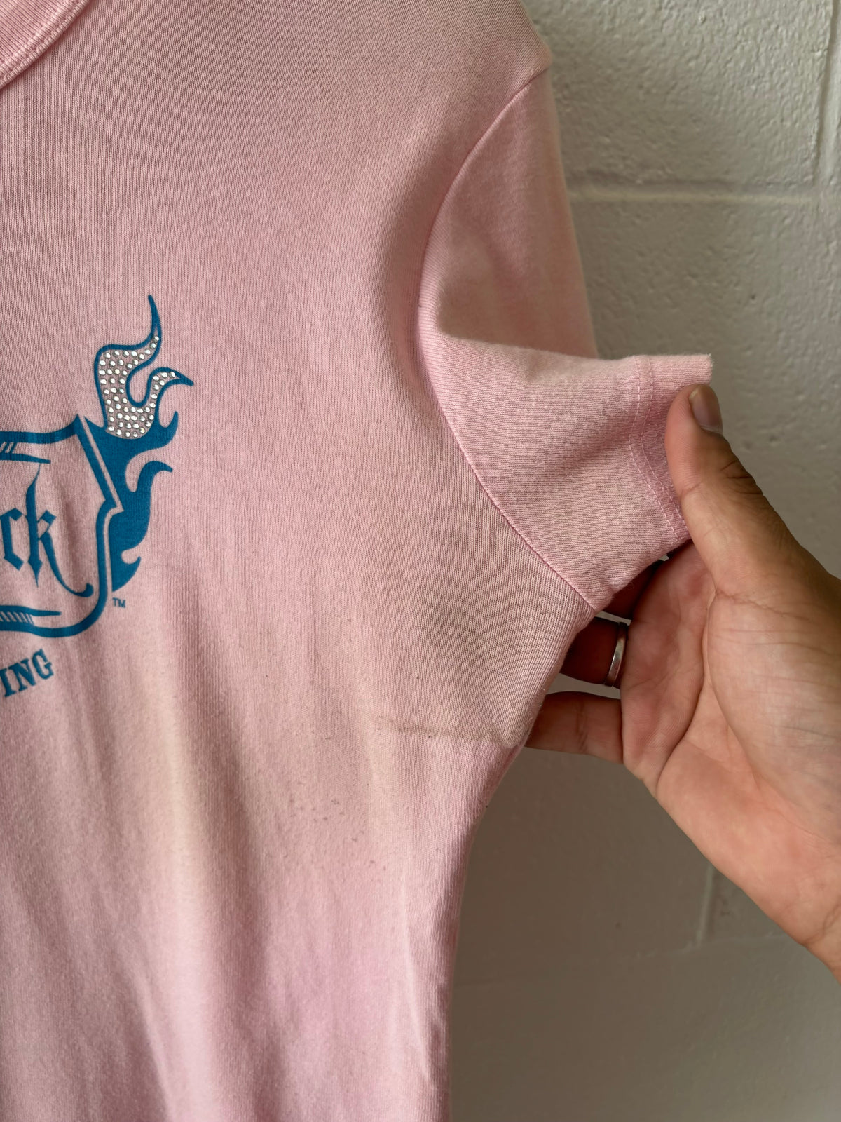 Y2K Pink Wicked Quick Racing Tee : L