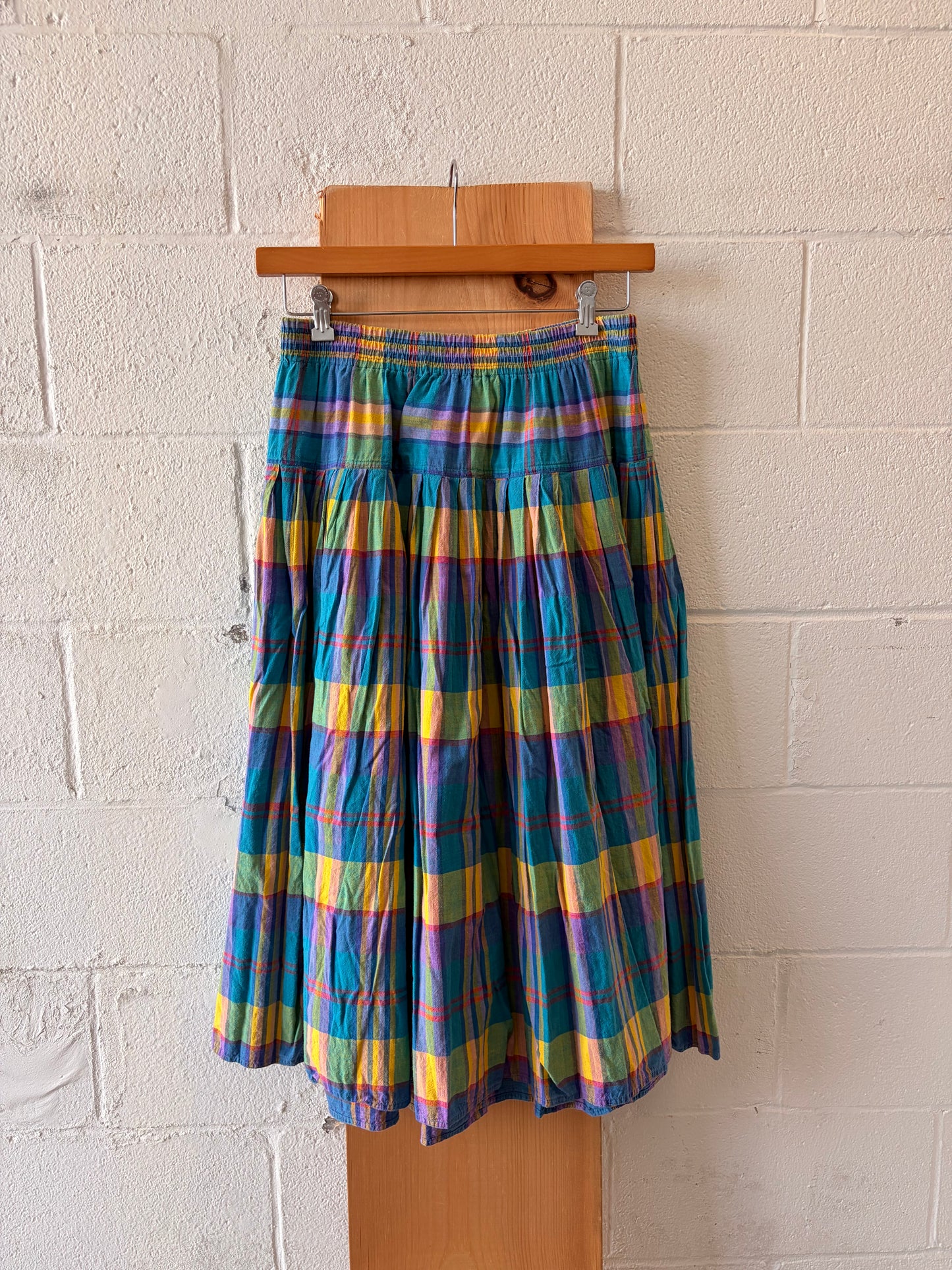 Colorful Plaid Skirt : 20W/34