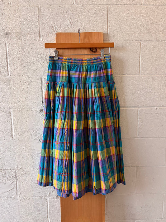 Colorful Plaid Skirt : 20W/34