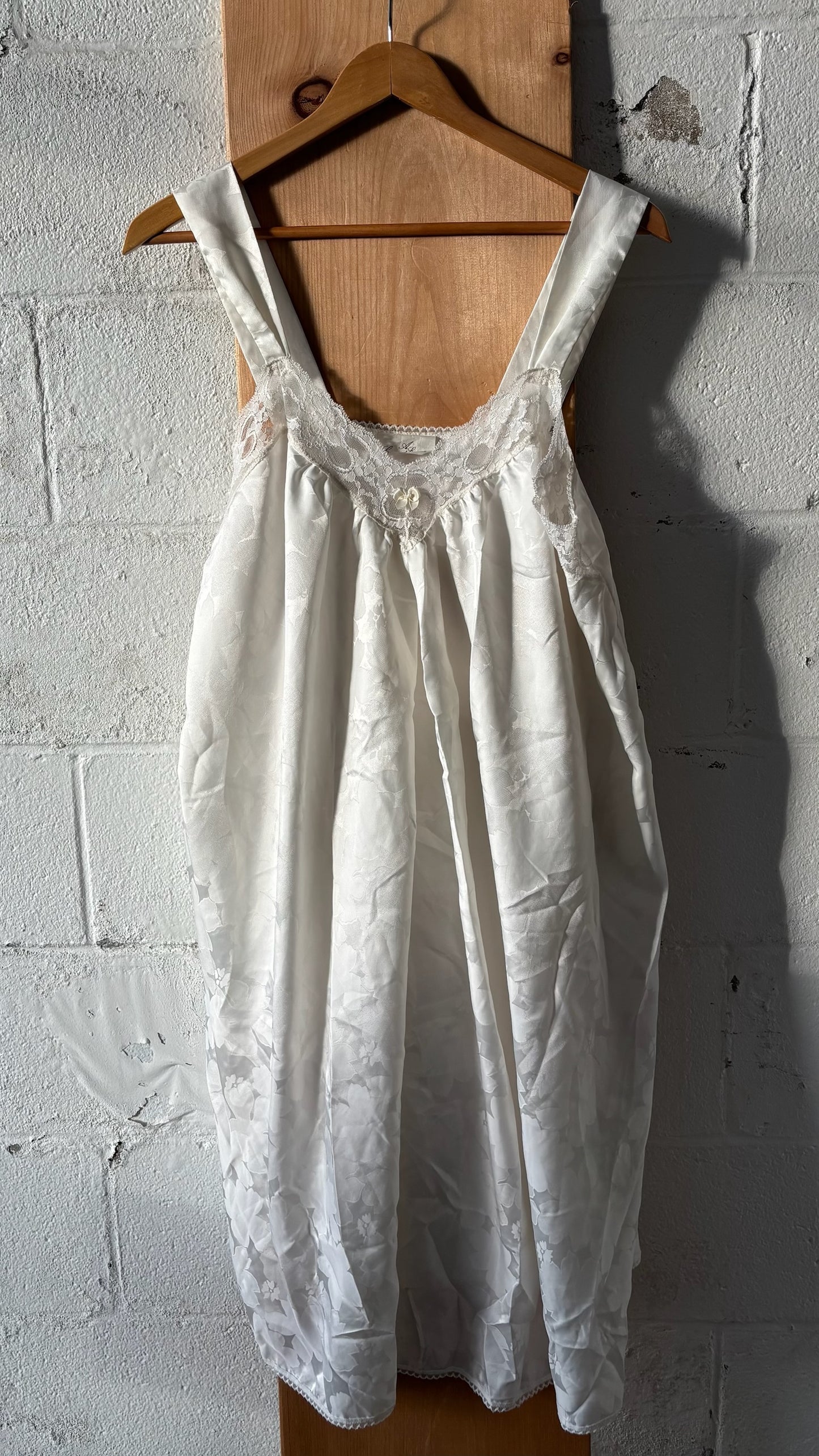 White Slip Dress : XL