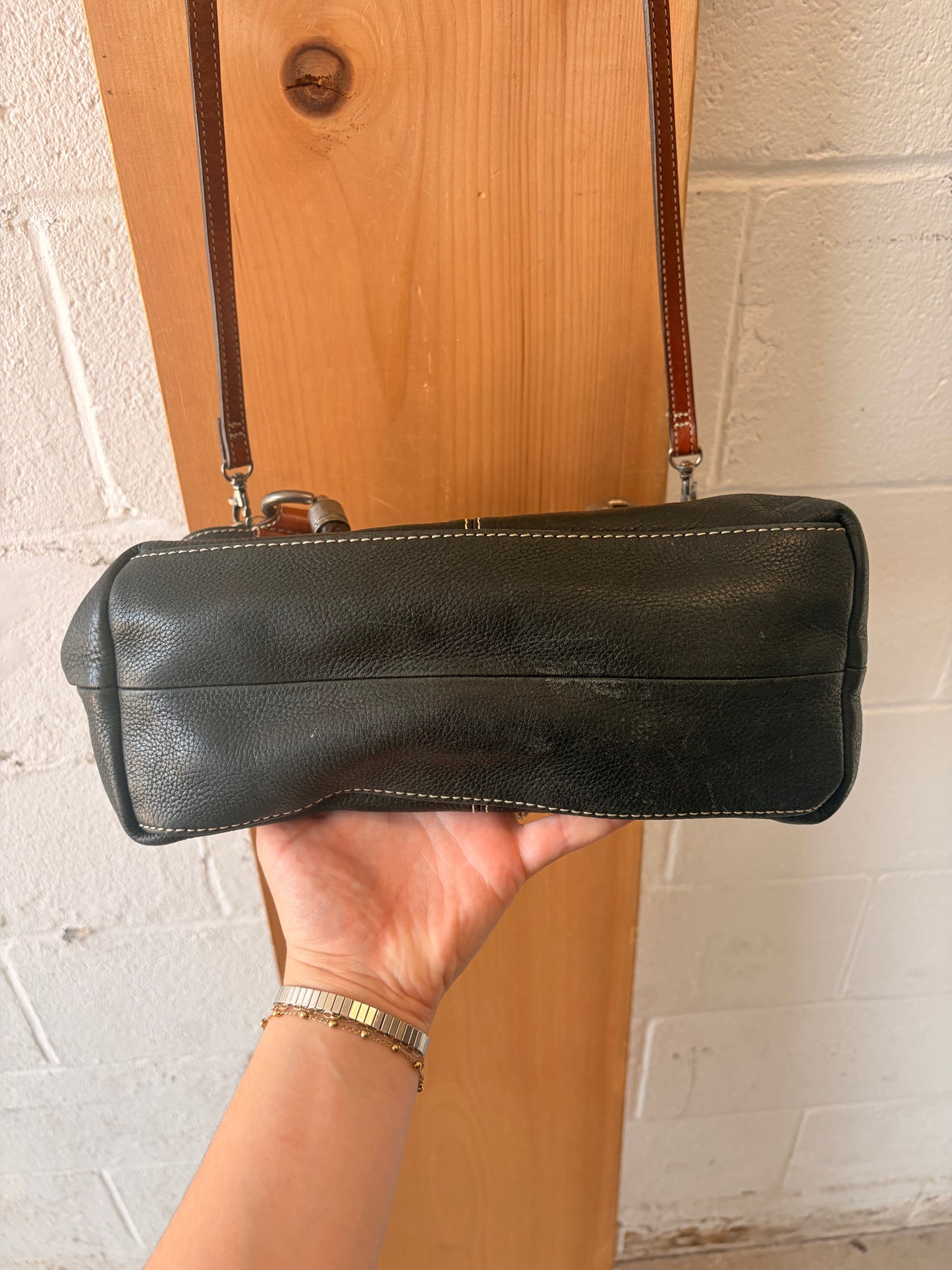 Black & Brown Fossil Purse