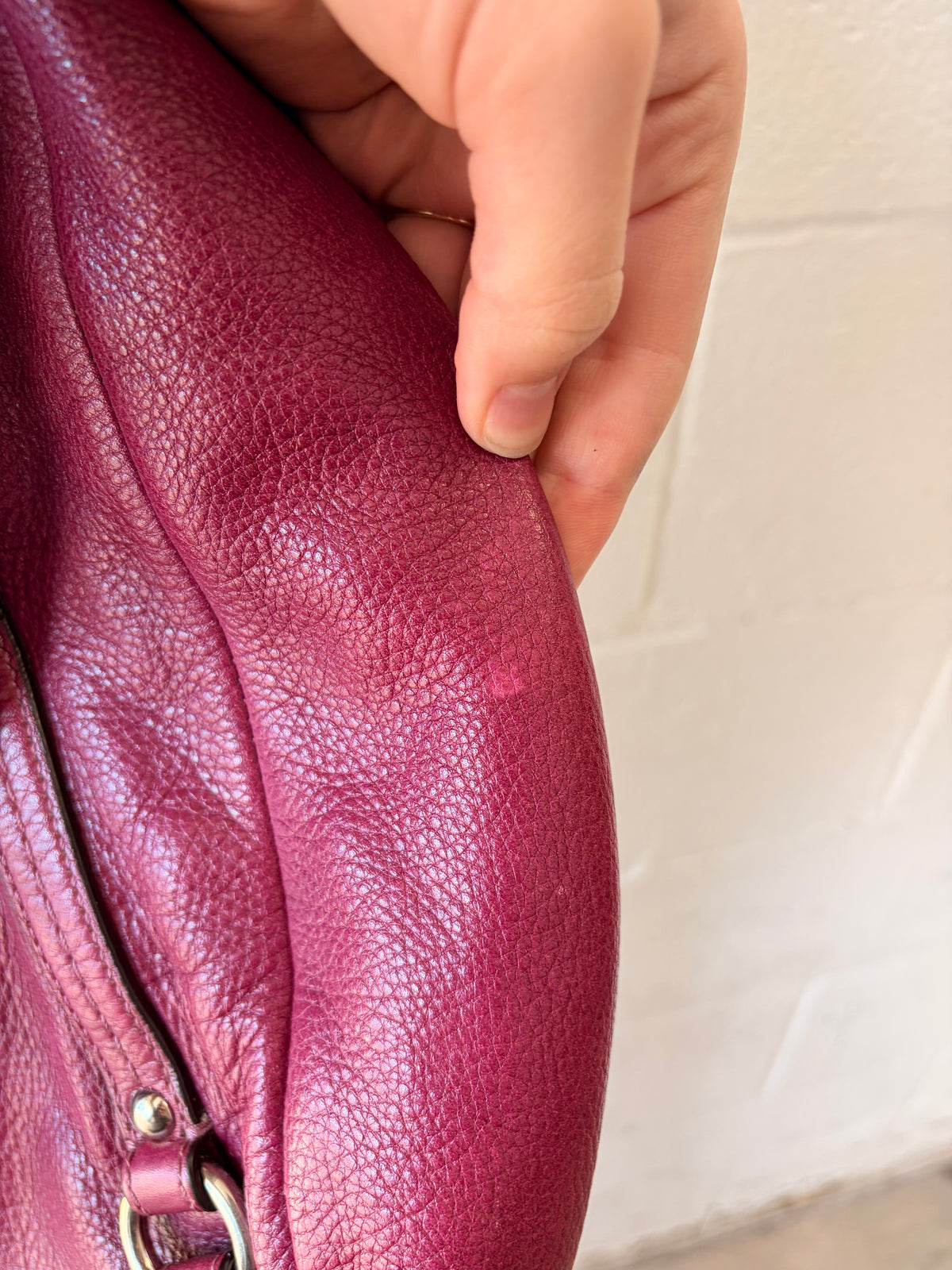 Coach Alexandra Raspberry Hobo Tote Bag