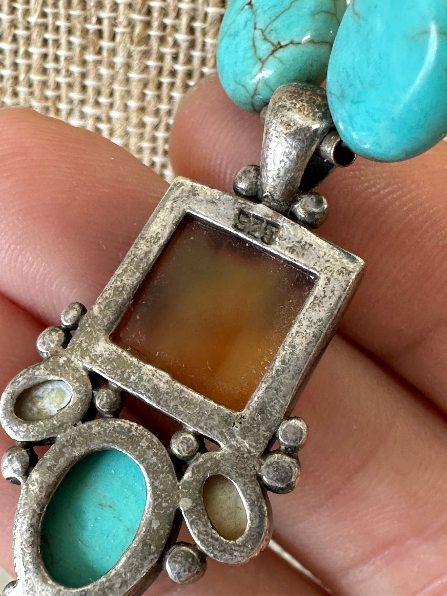 925 Beaded Southwestern Necklace