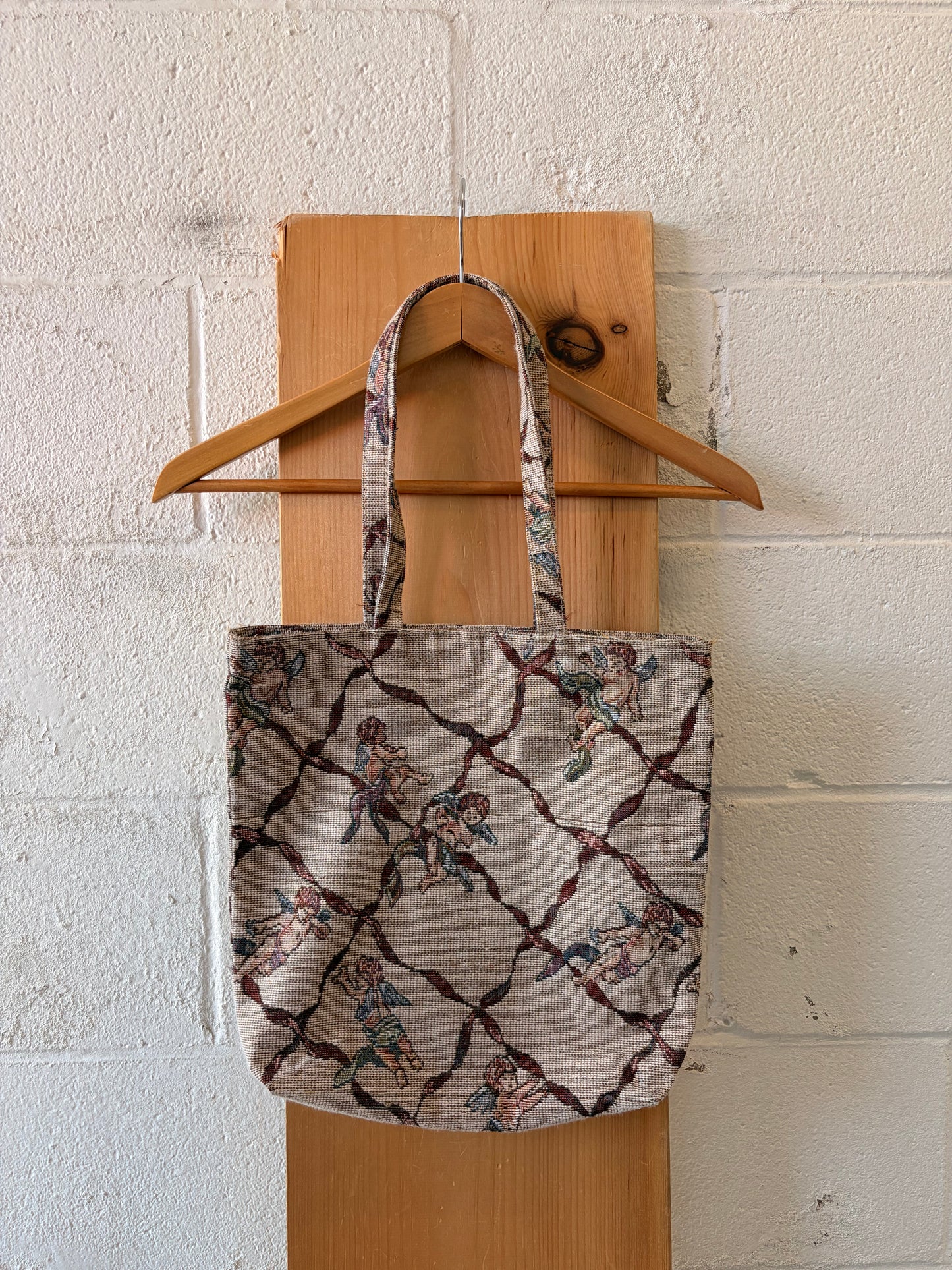 Little Tapestry Cherub Tote Bag