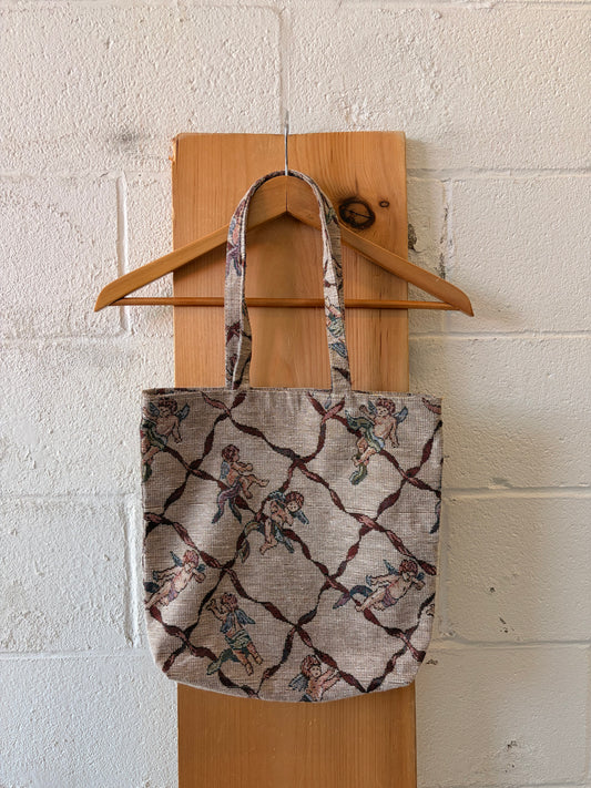 Little Tapestry Cherub Tote Bag