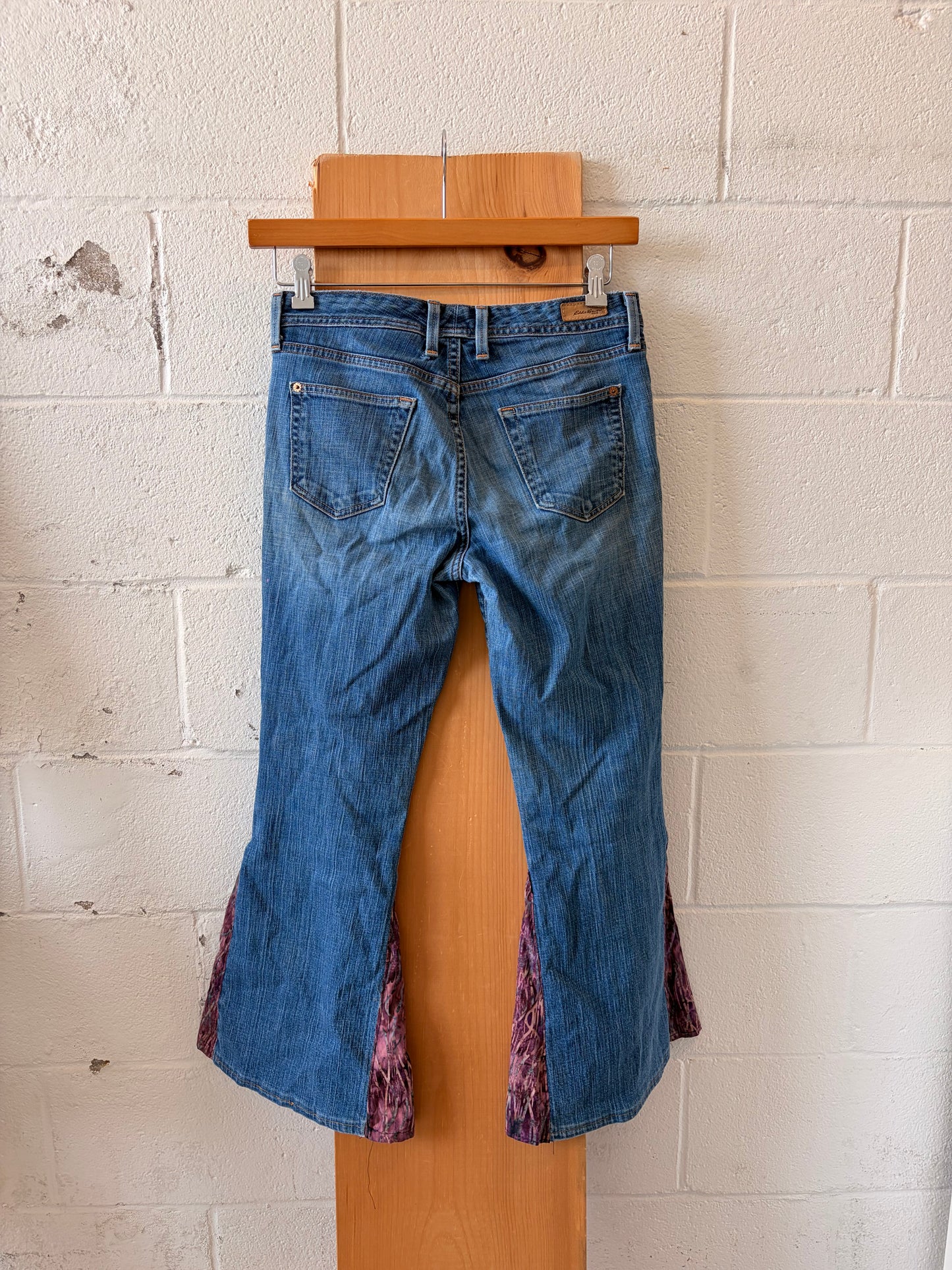 Reworked Purple Flare Jeans : 4S