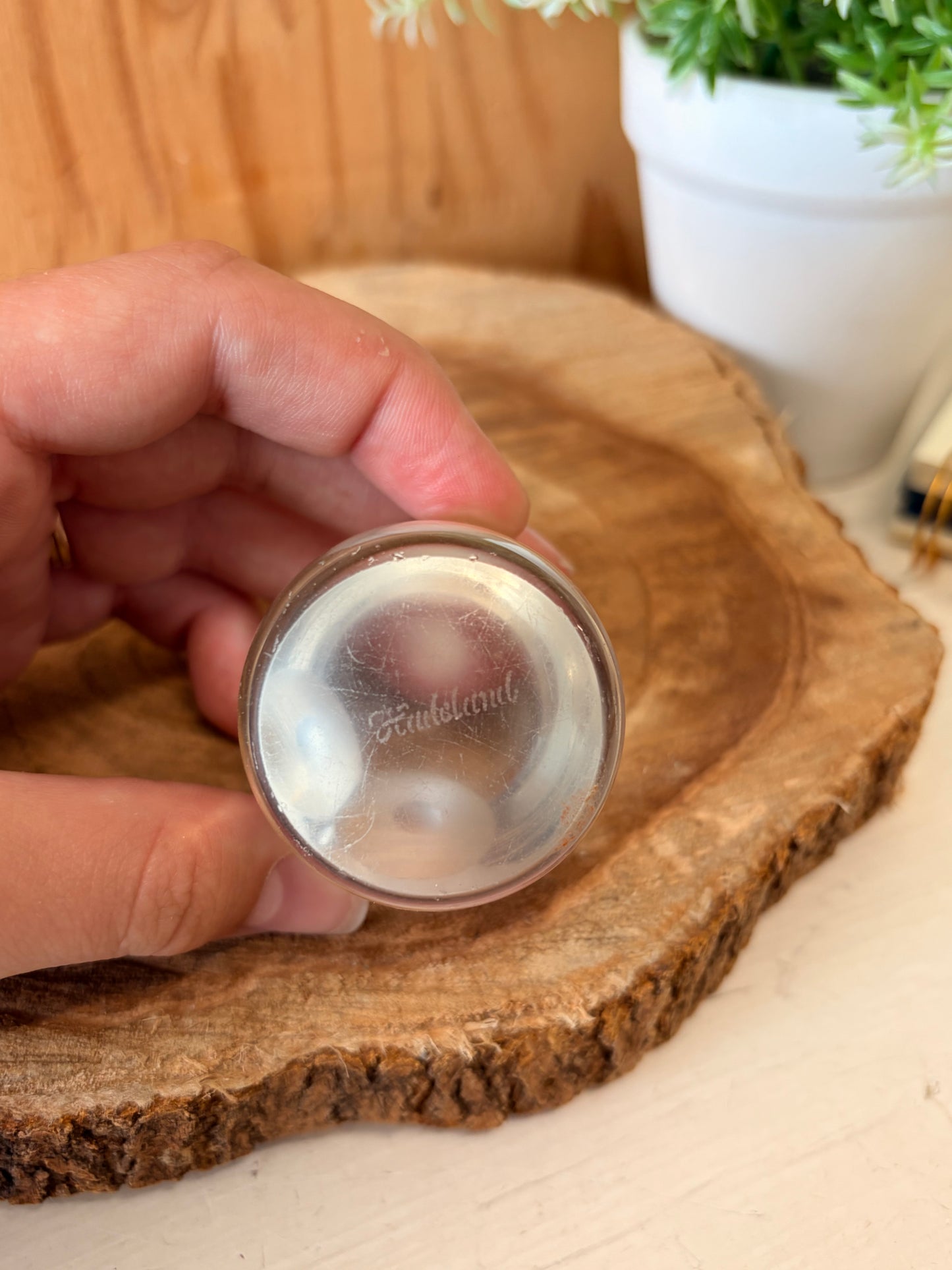 Little Clear Plastic Owl Figurine