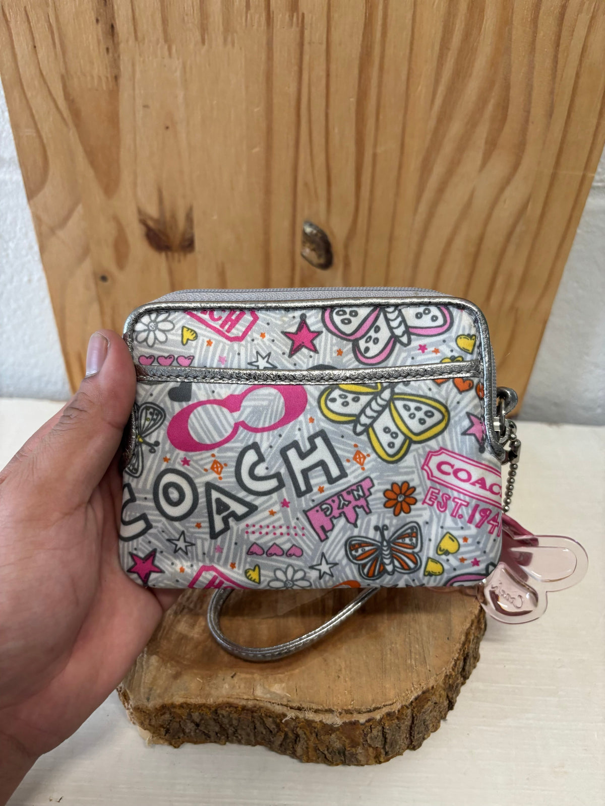 Y2K Coach Poppy Wallet W/Butterfly Charm