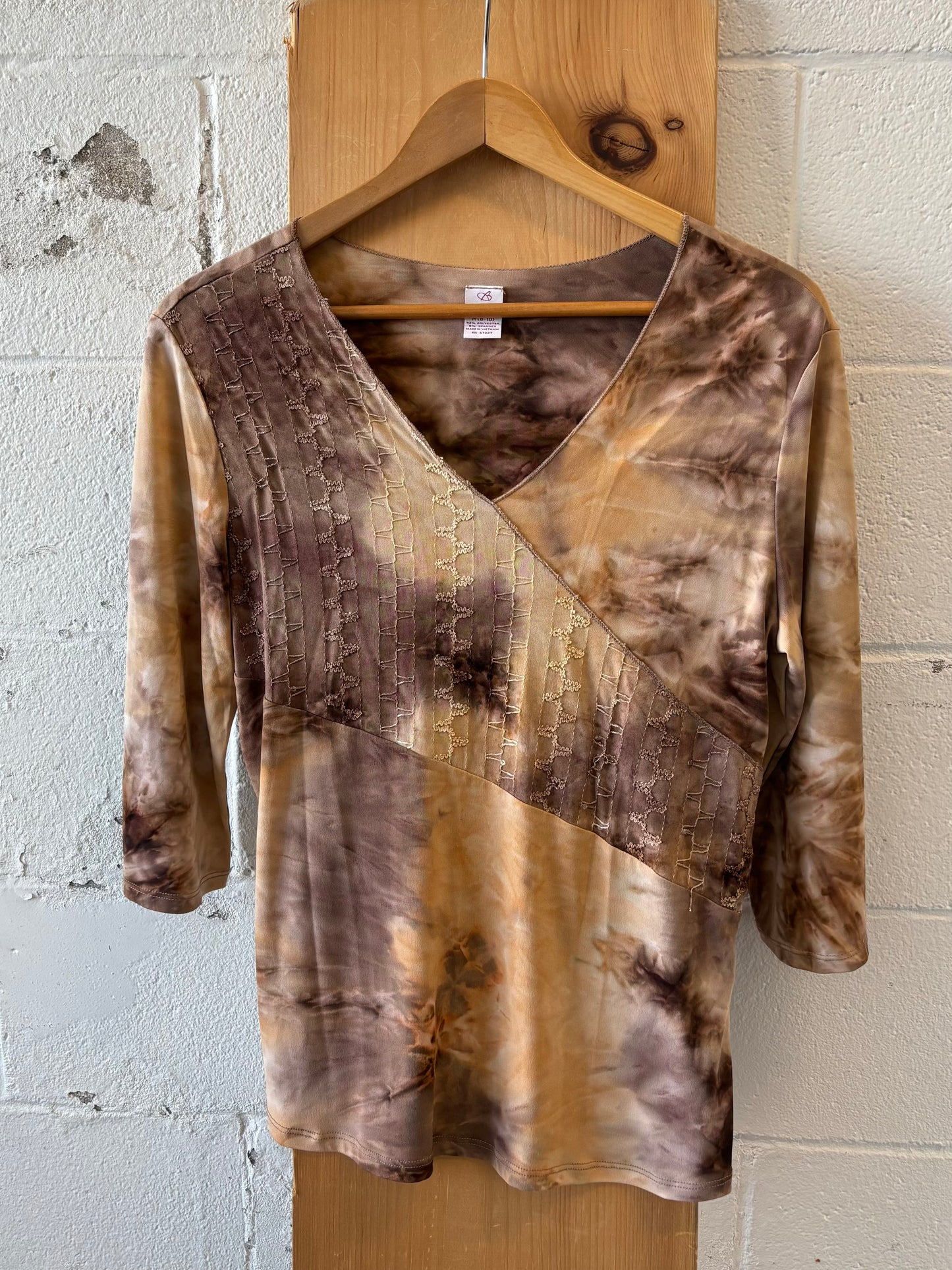 Y2K Brown Whimsical Top : M