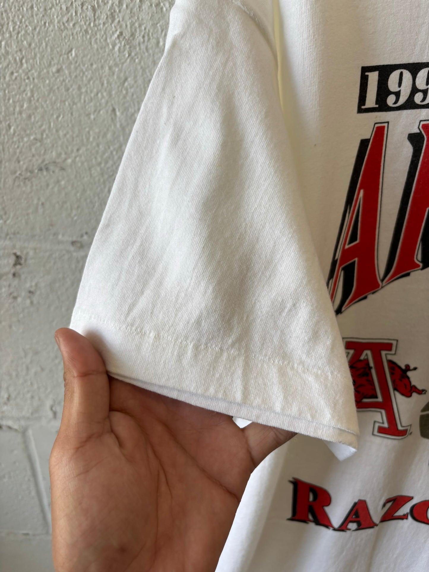 Vtg 90’s Arkansas Single Stitch Tee : XL