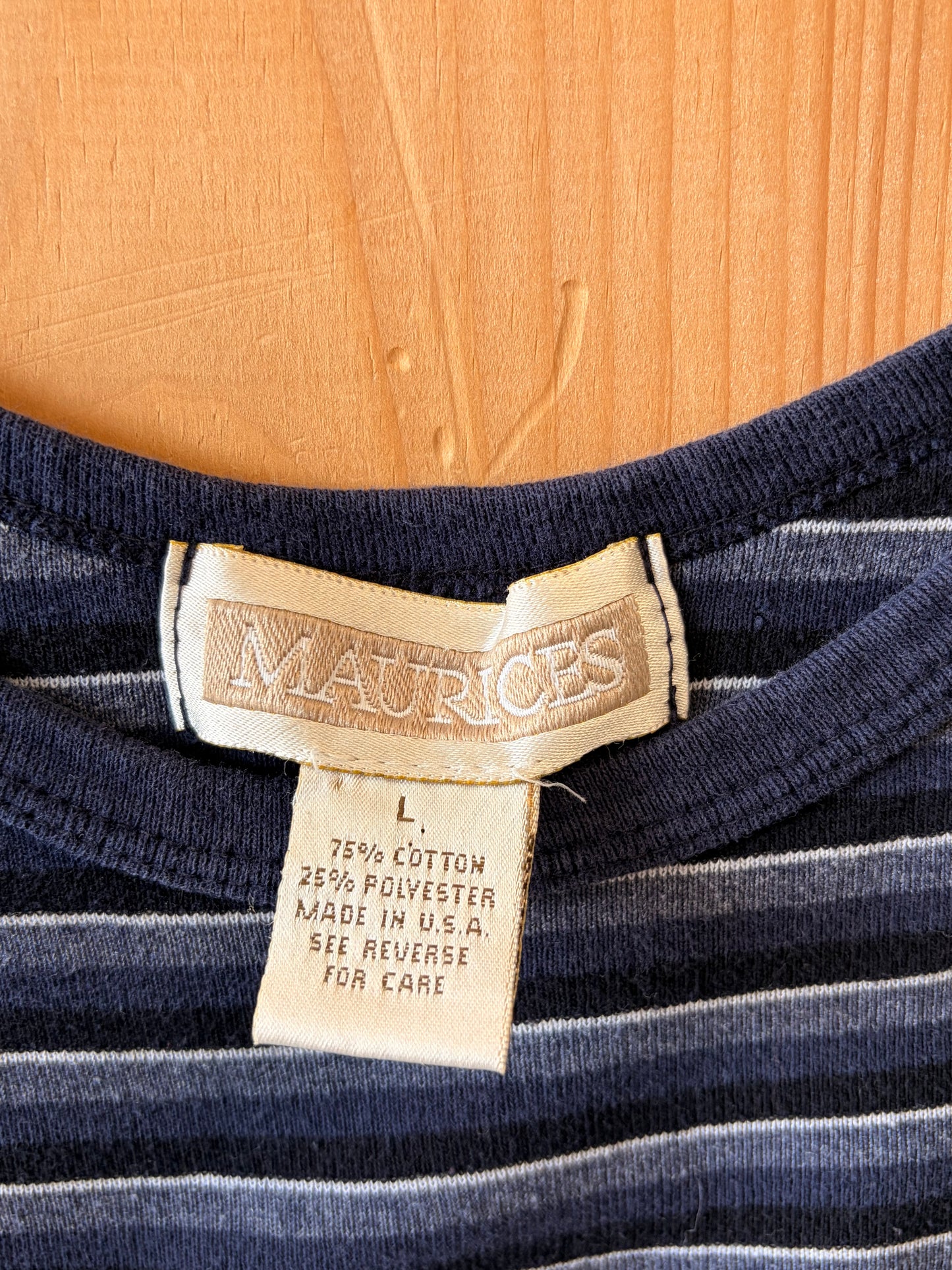 Striped Navy Tank : L