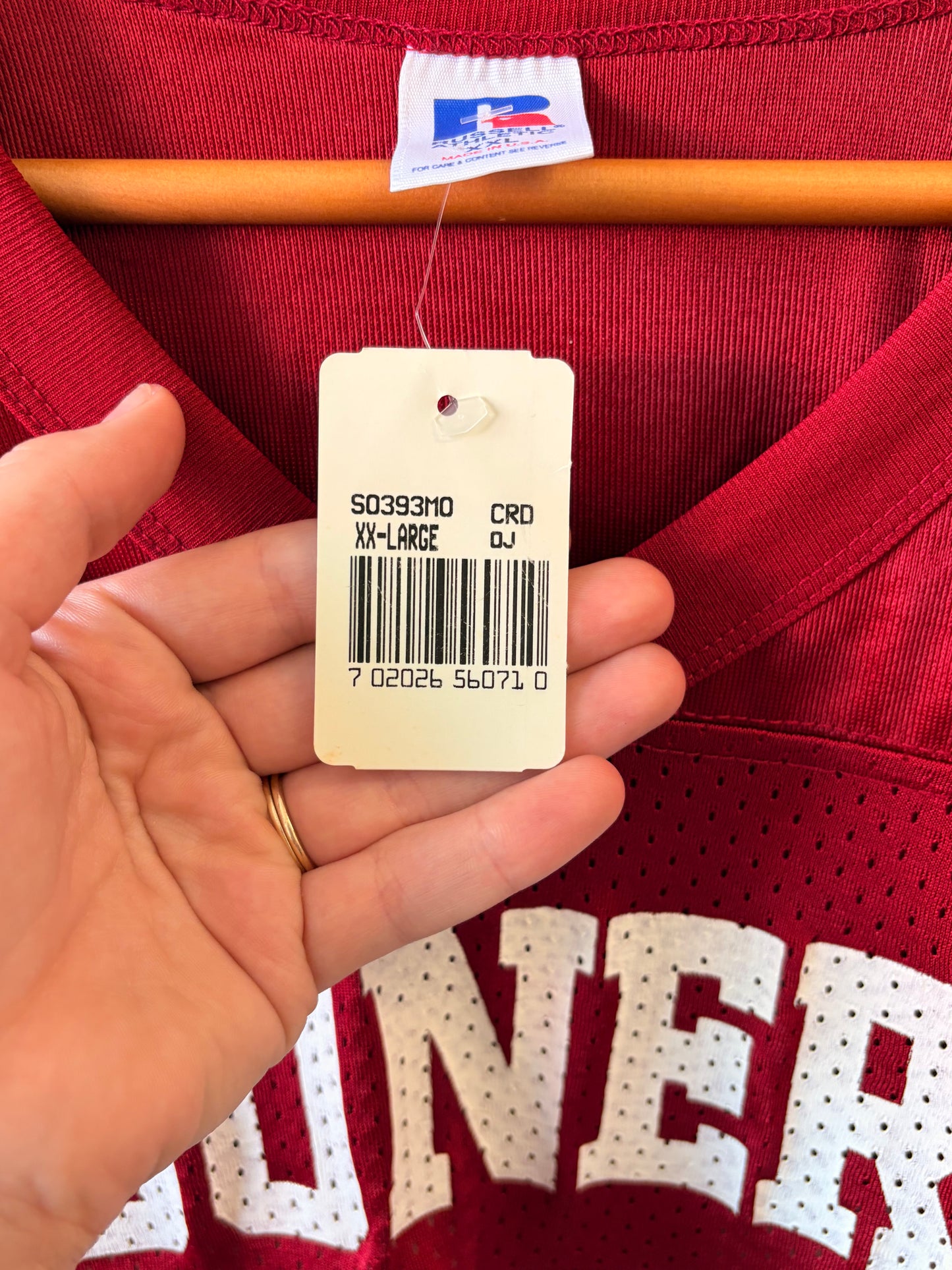 Vtg Russel Oklahoma Sooners Jersey : XXL