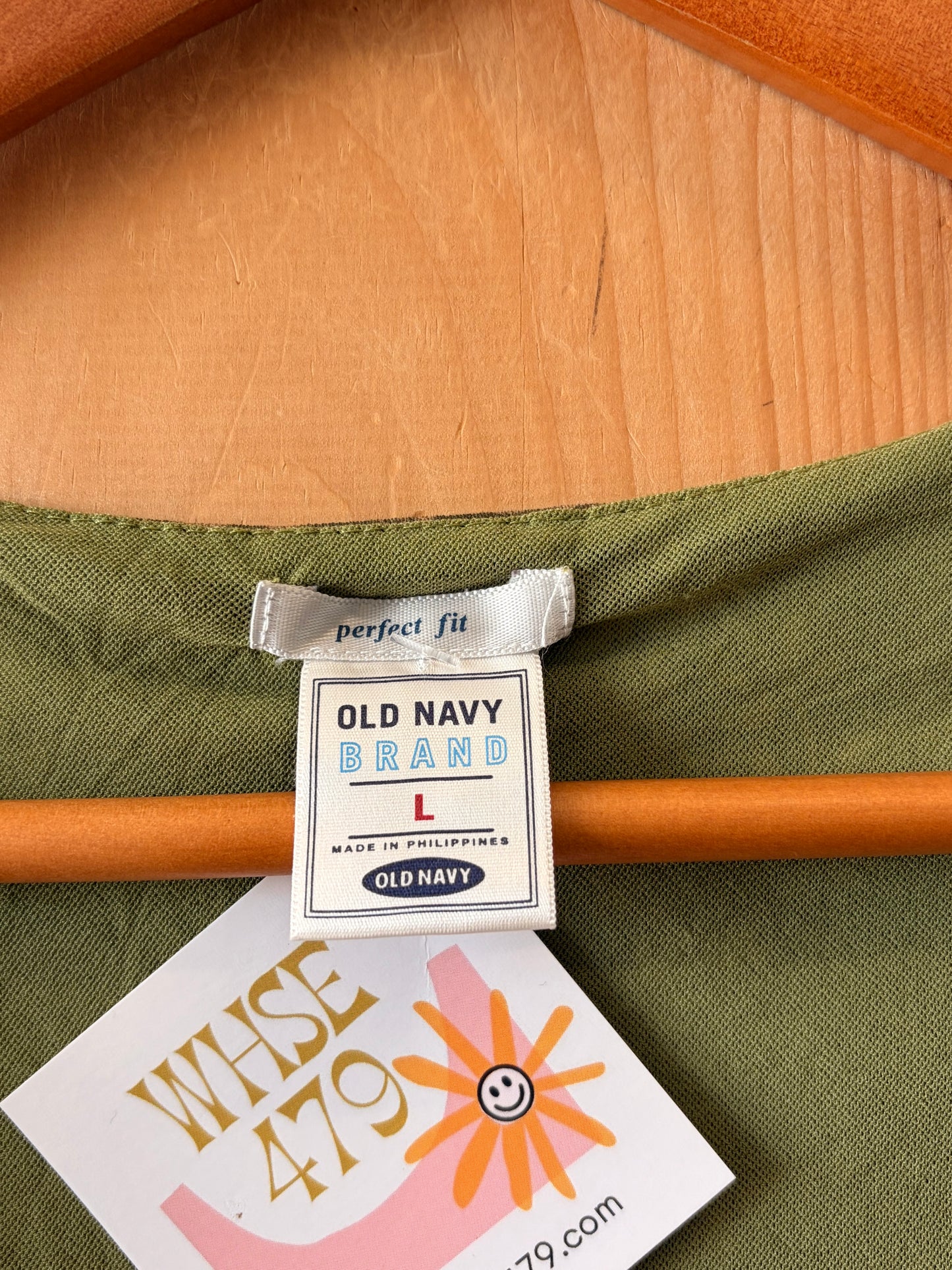 Layered Olive Patterned Top : L